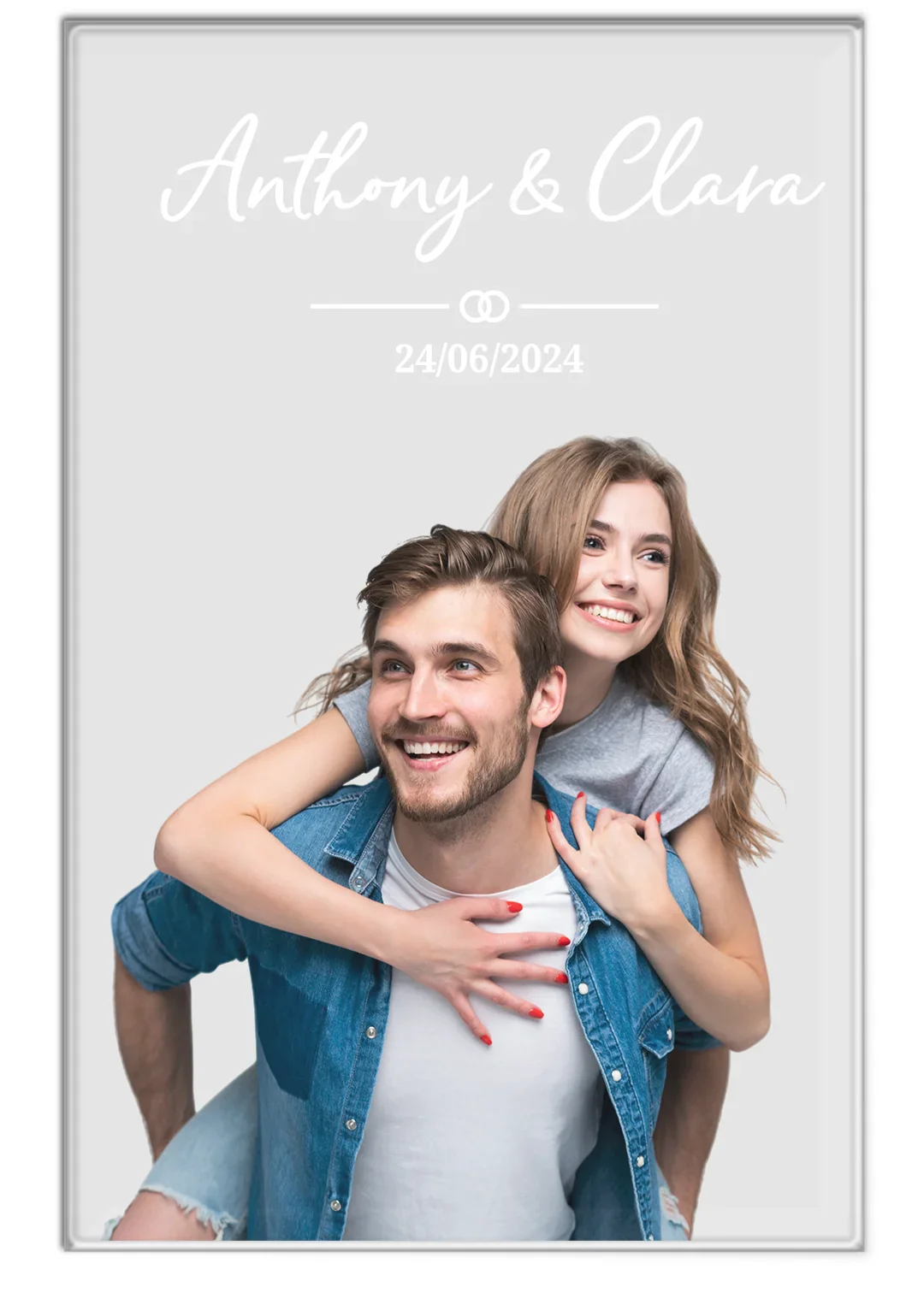 Personalized acrylic glass "Photo Bride and Groom" - Image 18
