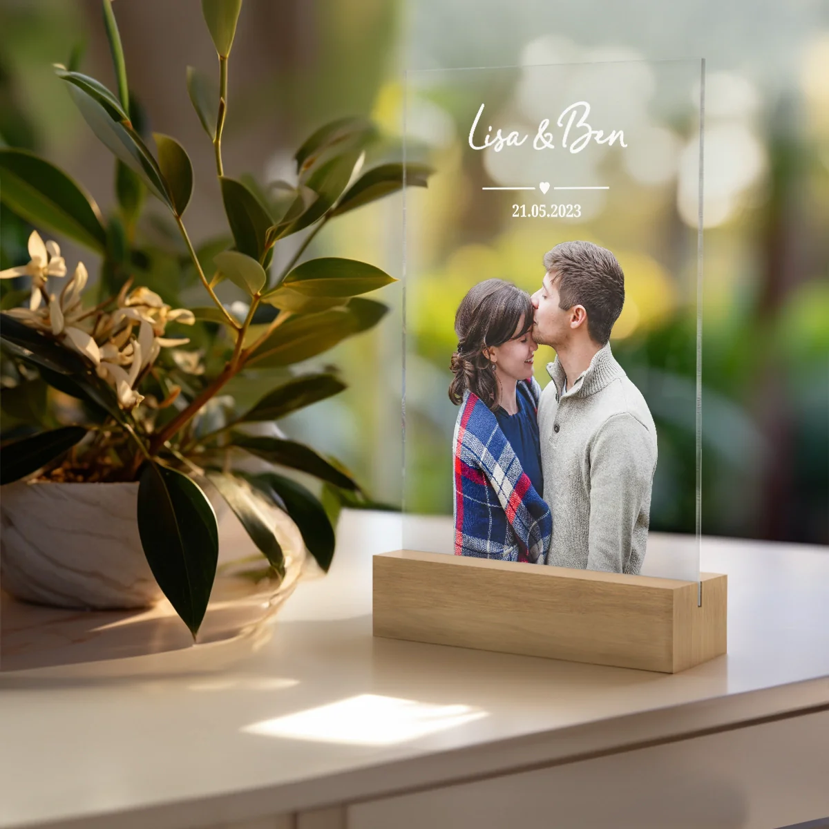 Personalized acrylic glass "Photo Bride and Groom" - Image 7