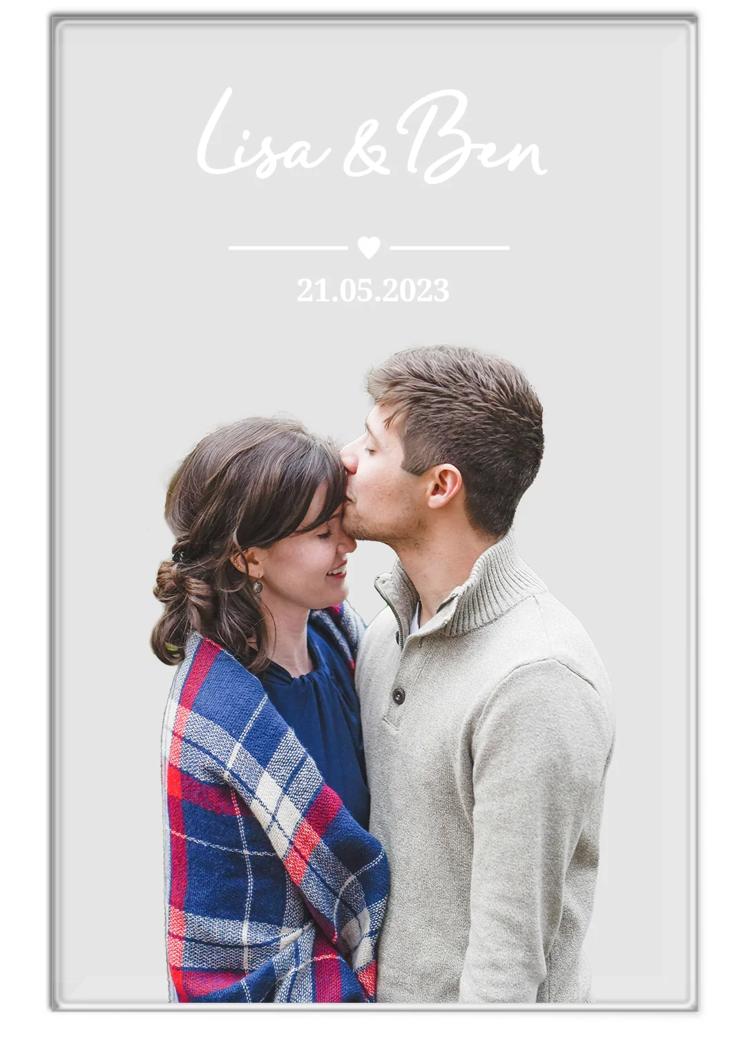 Personalized acrylic glass "Photo Bride and Groom" - Image 9
