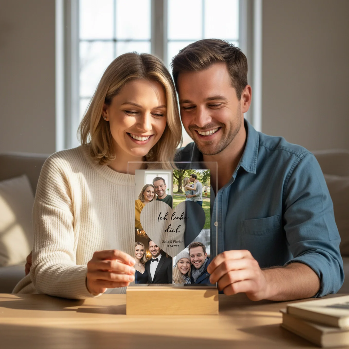 Personalized acrylic glass "Heart Photos" - Image 2