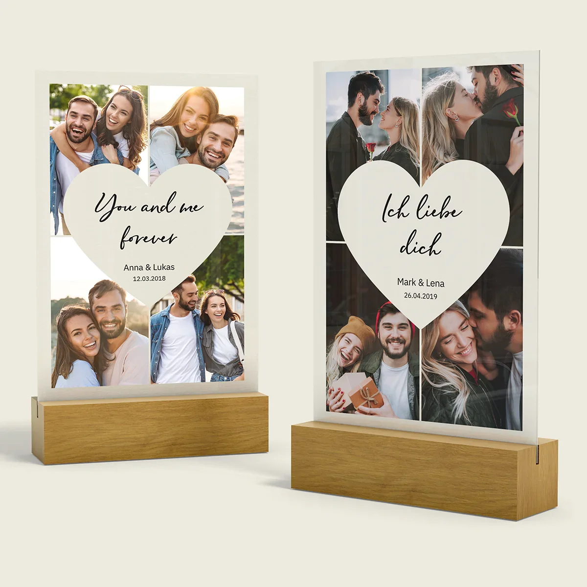 Personalized acrylic glass "Heart Photos" - Image 3