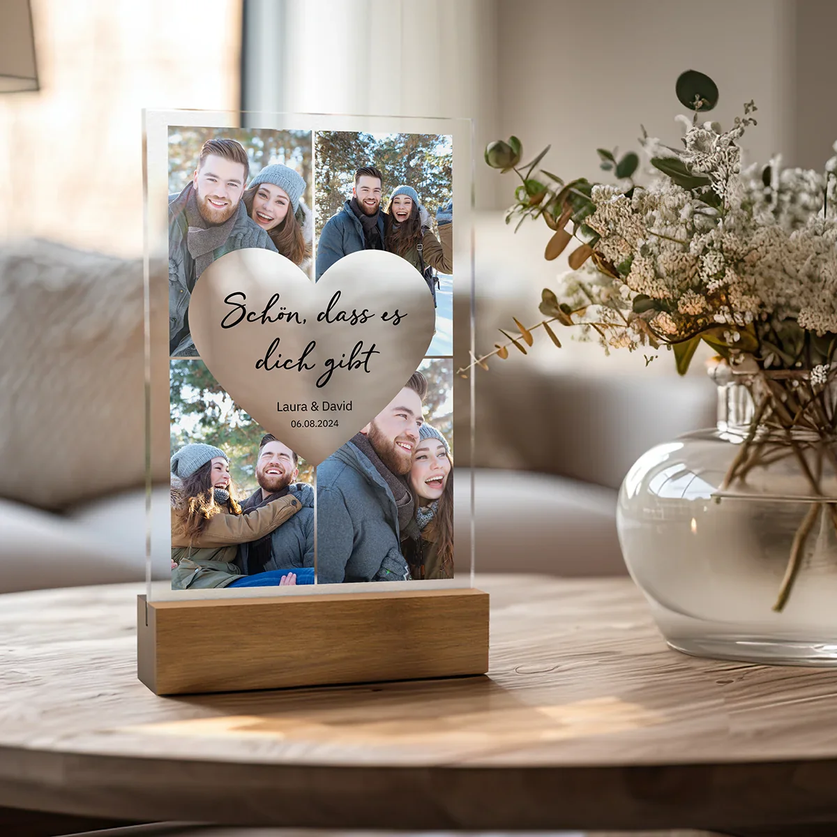 Personalized acrylic glass "Heart Photos" - Image 4