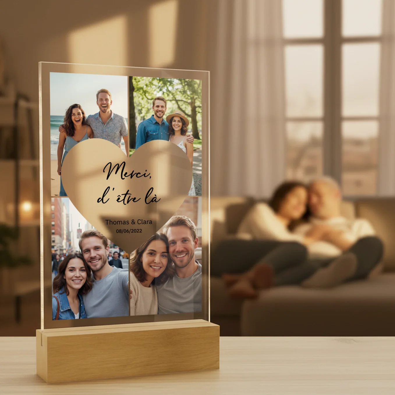 Personalized acrylic glass "Heart Photos" - Image 5