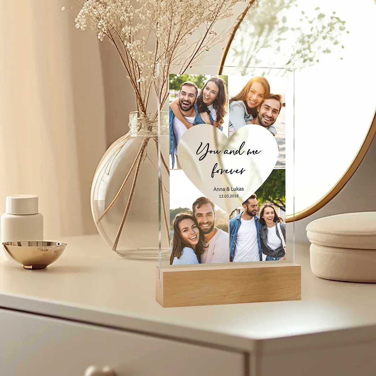 Personalized acrylic glass "Heart Photos" - Image 6