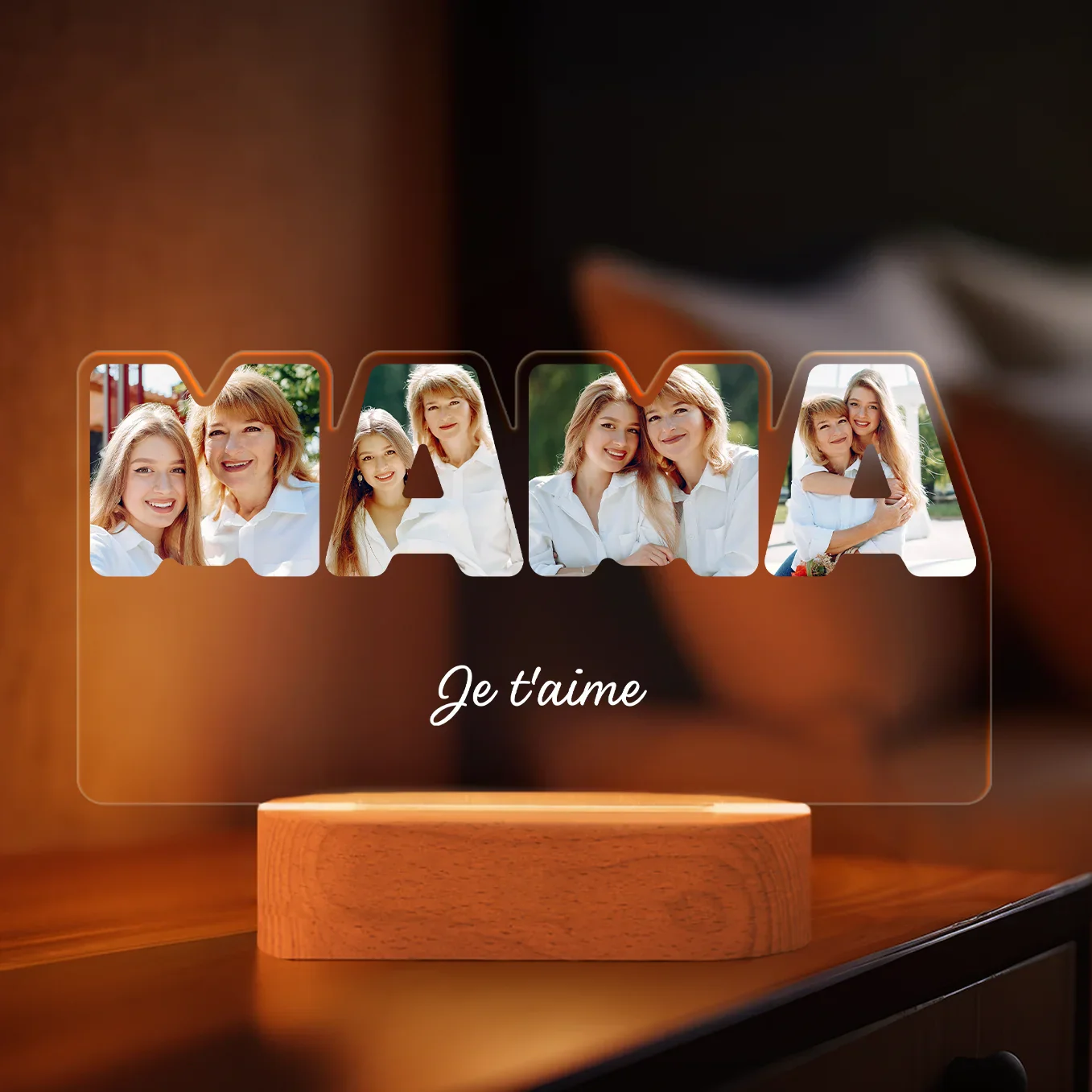 Personalized acrylic light ''MAMA'' - Image 12