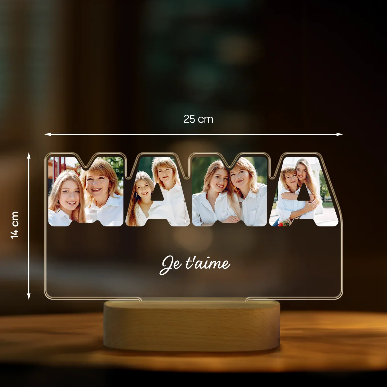 Personalized acrylic light ''MAMA'' - Image 19