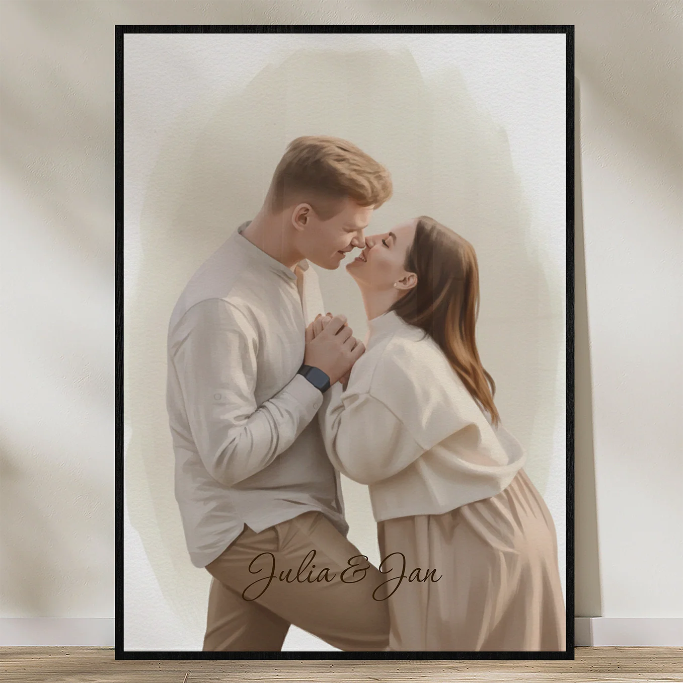 Personalisiertes Poster Aquarell "Euer Foto” - Image 2