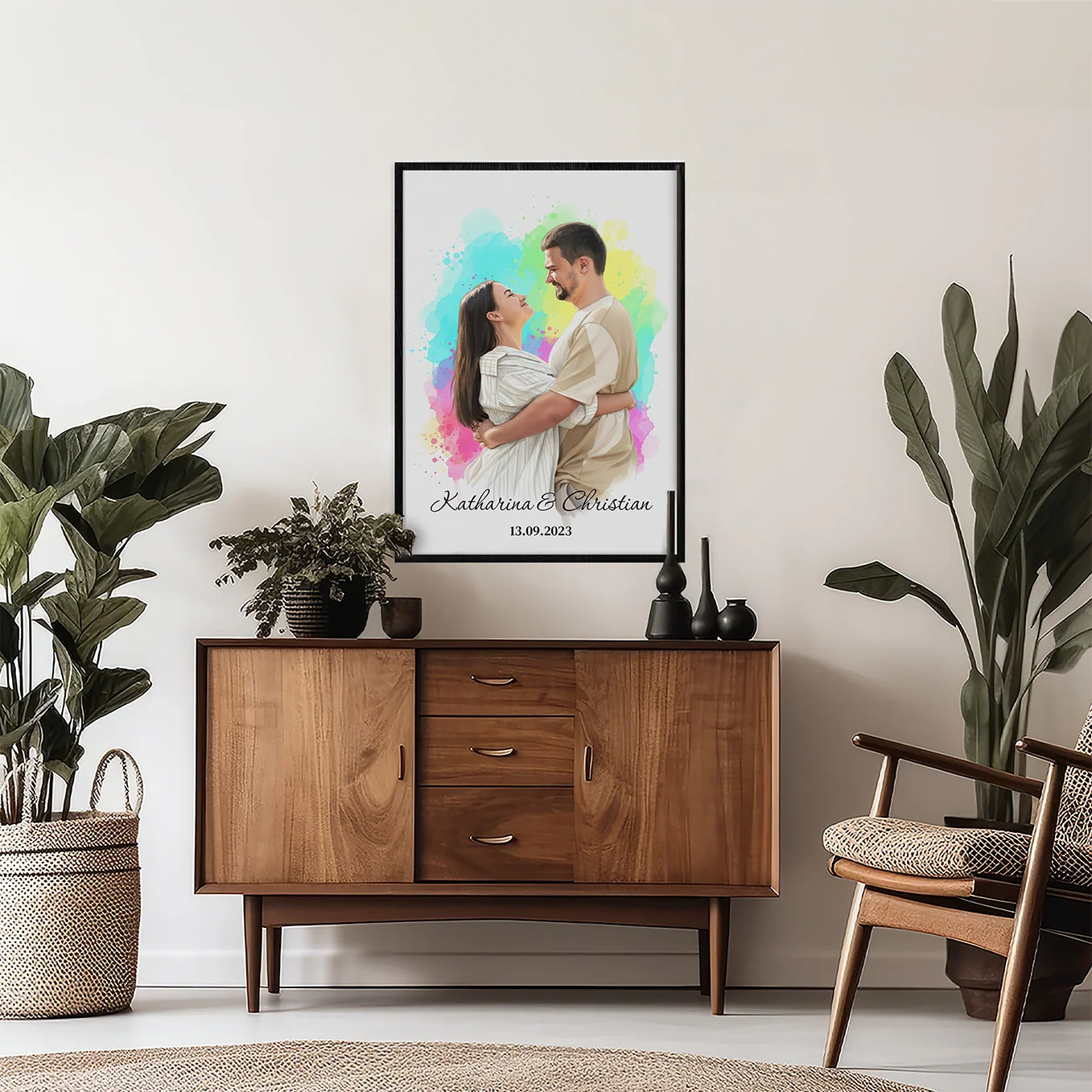 Personalisiertes Poster Aquarell "Euer Foto” - Image 3