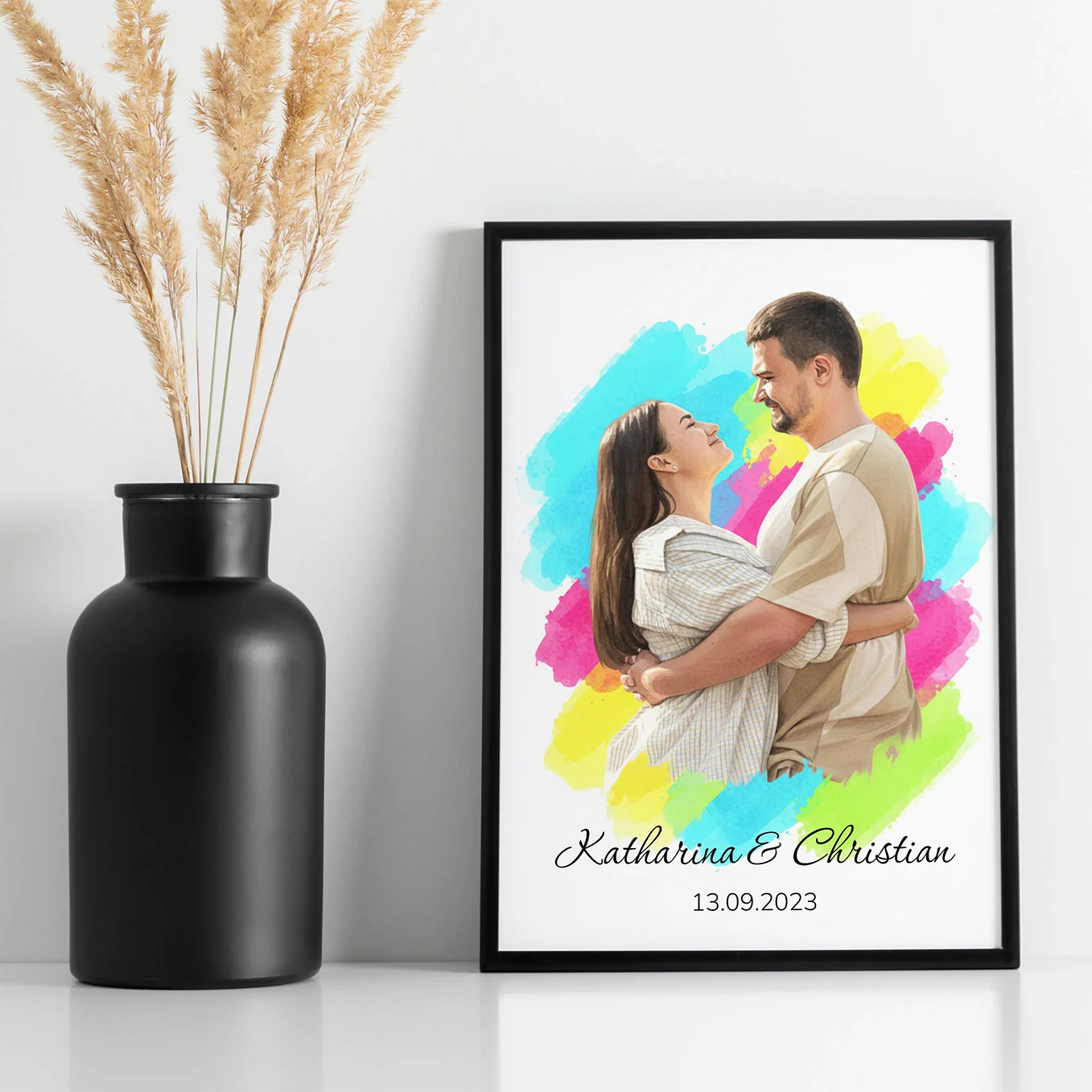 Personalisiertes Poster Aquarell "Euer Foto” - Image 9