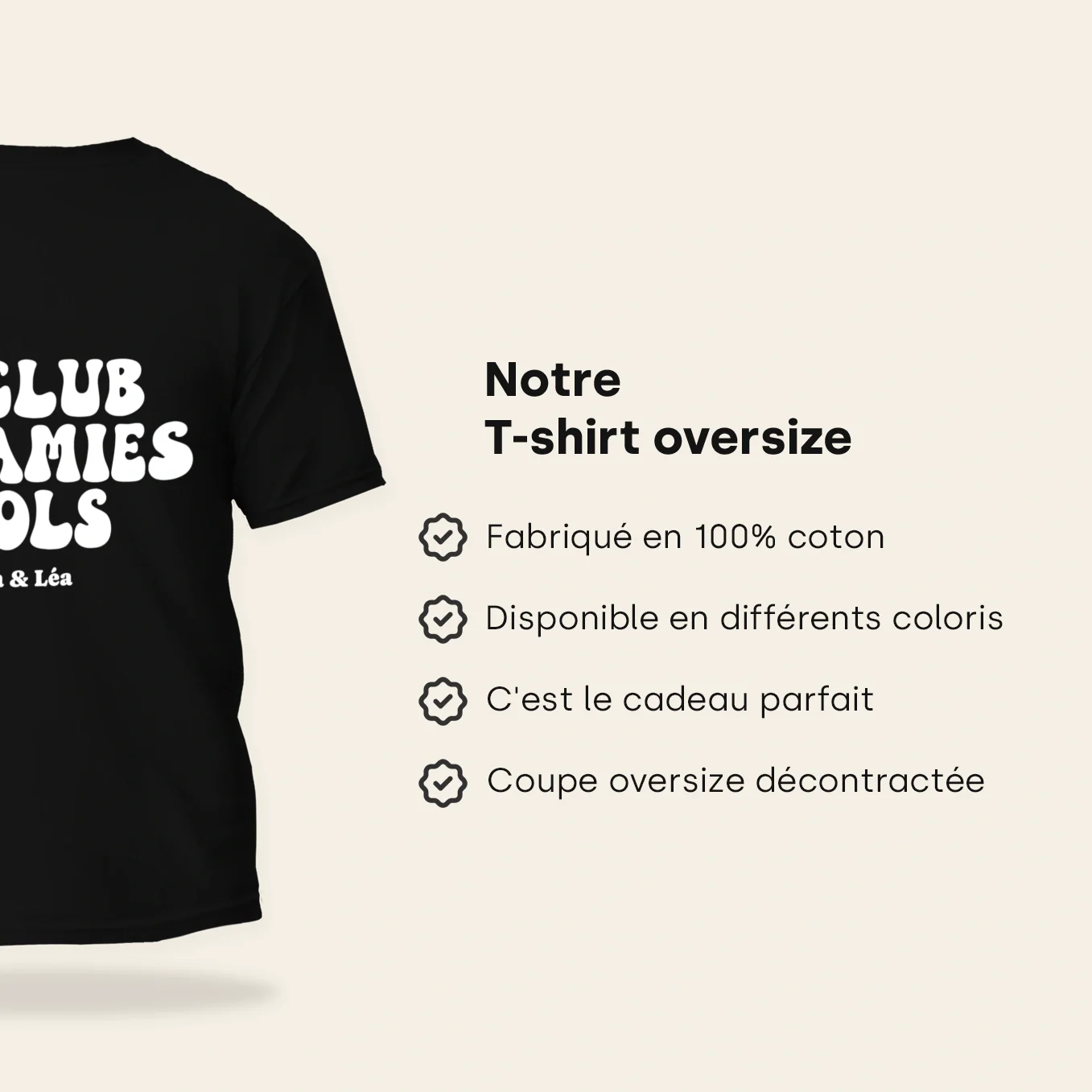 Personalized T-shirt "Cool Besties Club" - Image 14