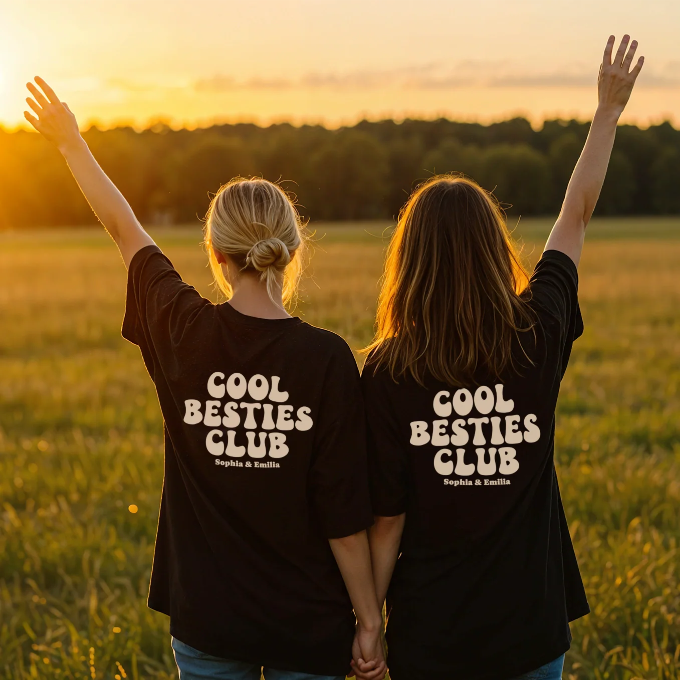 Personalized T-shirt "Cool Besties Club" - Image 8
