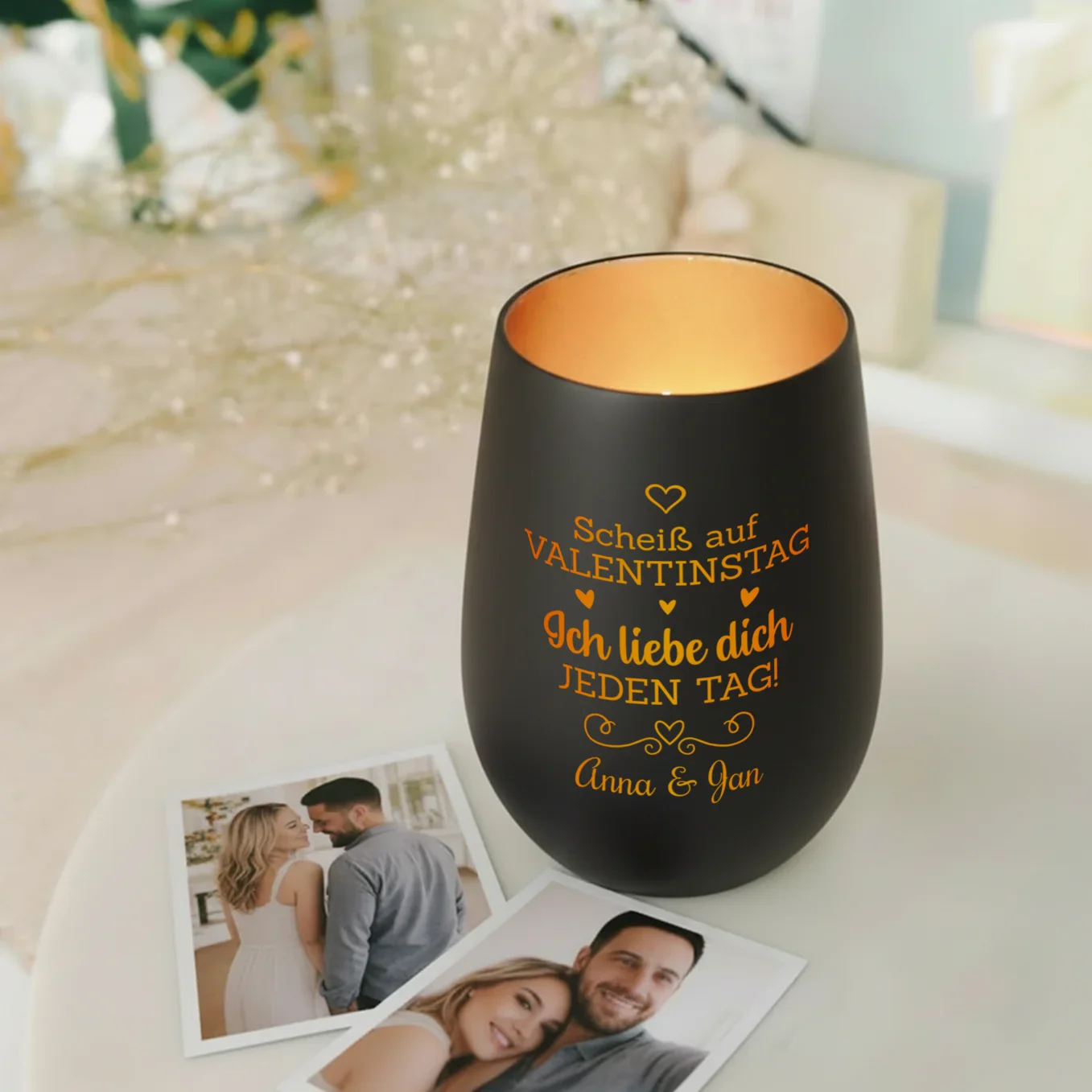 Personalisiertes Windlicht "Valentinstag" - Image 4