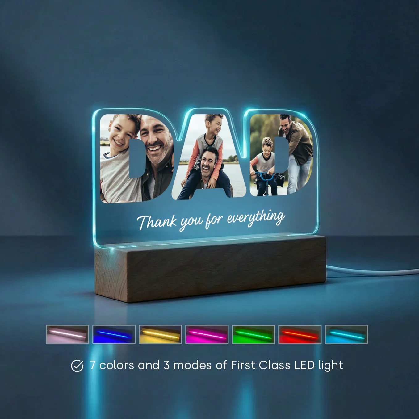 Personalized Acrylic Light "DAD" - Image 12