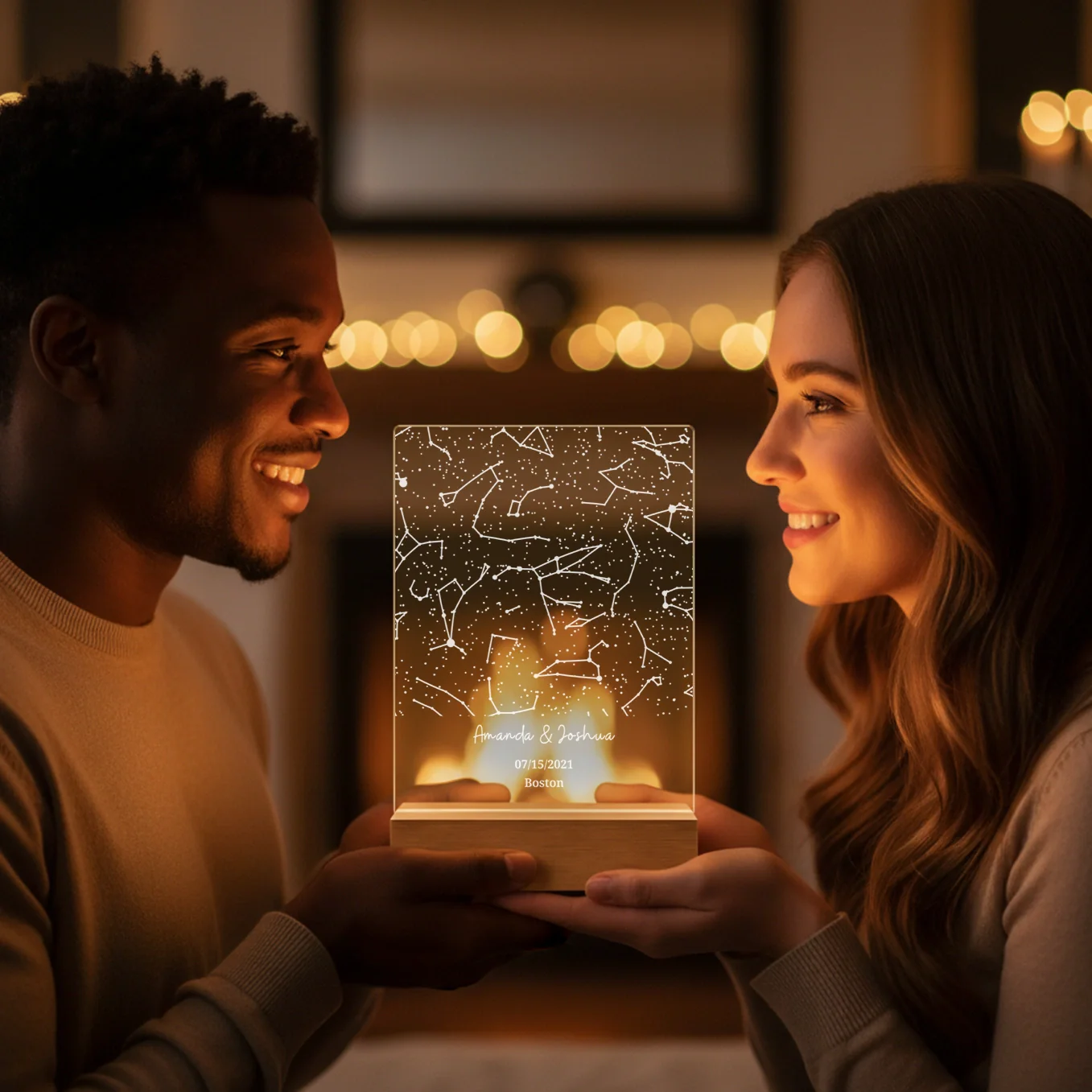 Personalized Acrylic Light "Starry Sky" | Night Light, Decorative Light
 - Image 12