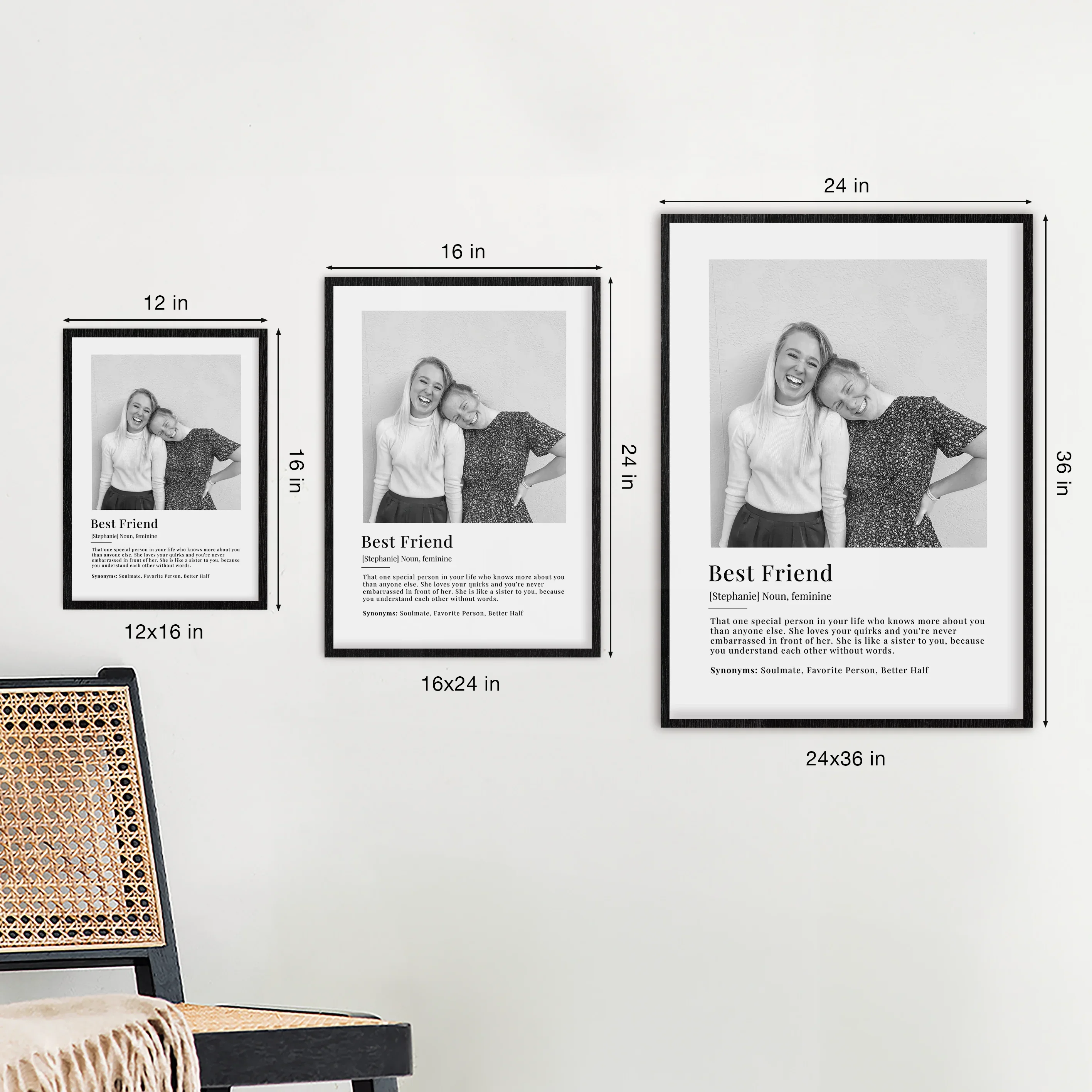 Personalized Photo Poster "Best Friend Definition" - Image 5
