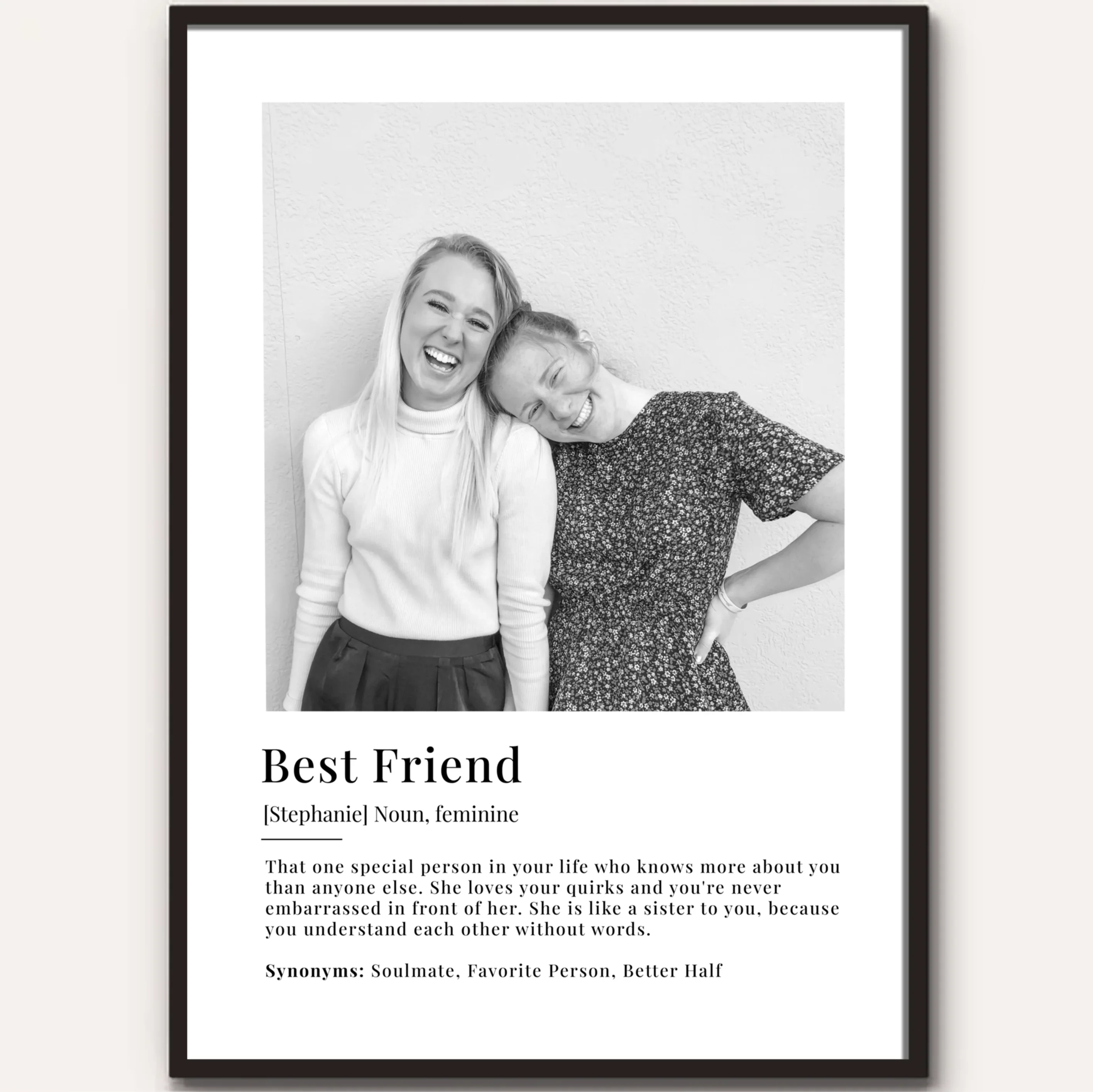 Personalized Photo Poster "Best Friend Definition" - Image 7