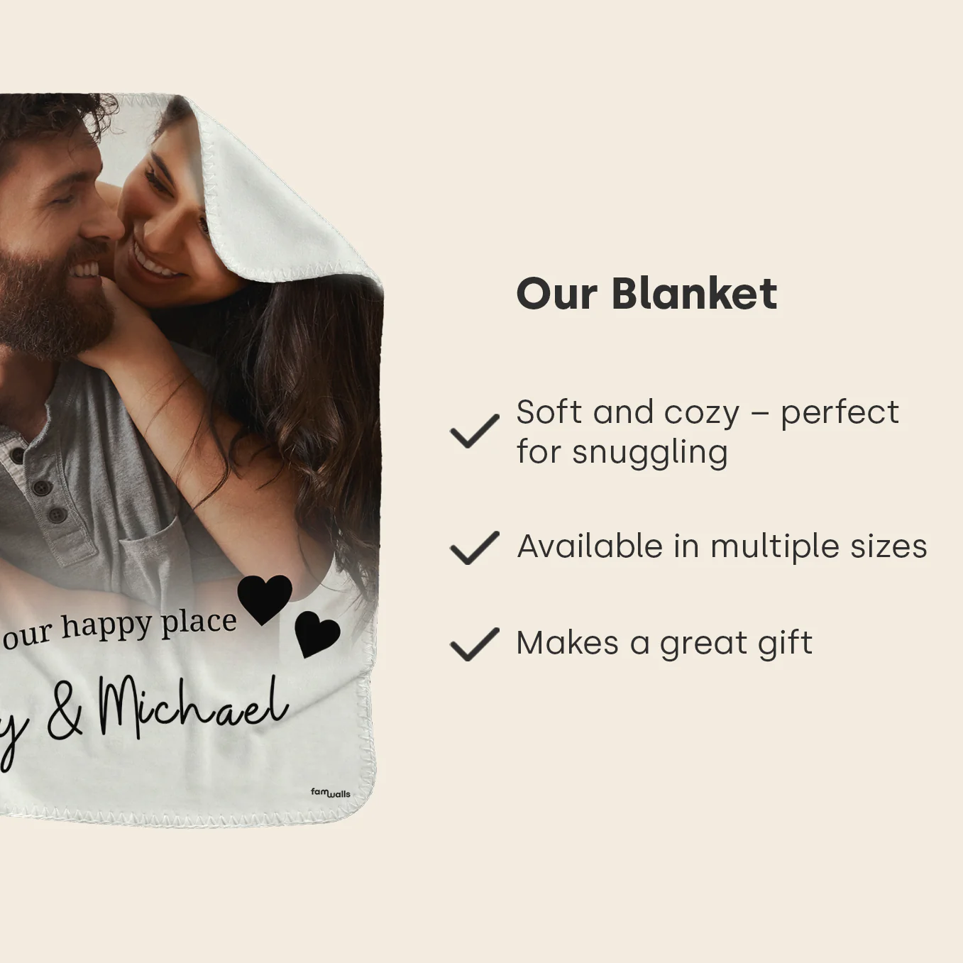 Personalized Blanket "Your Photo & Text" - Image 10