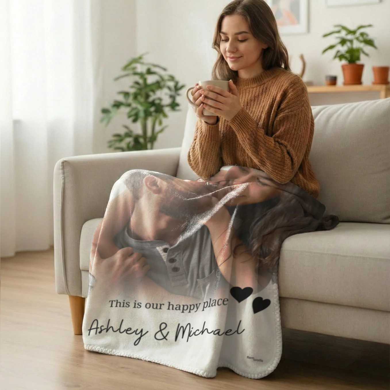 Personalized Blanket "Your Photo & Text" - Image 4
