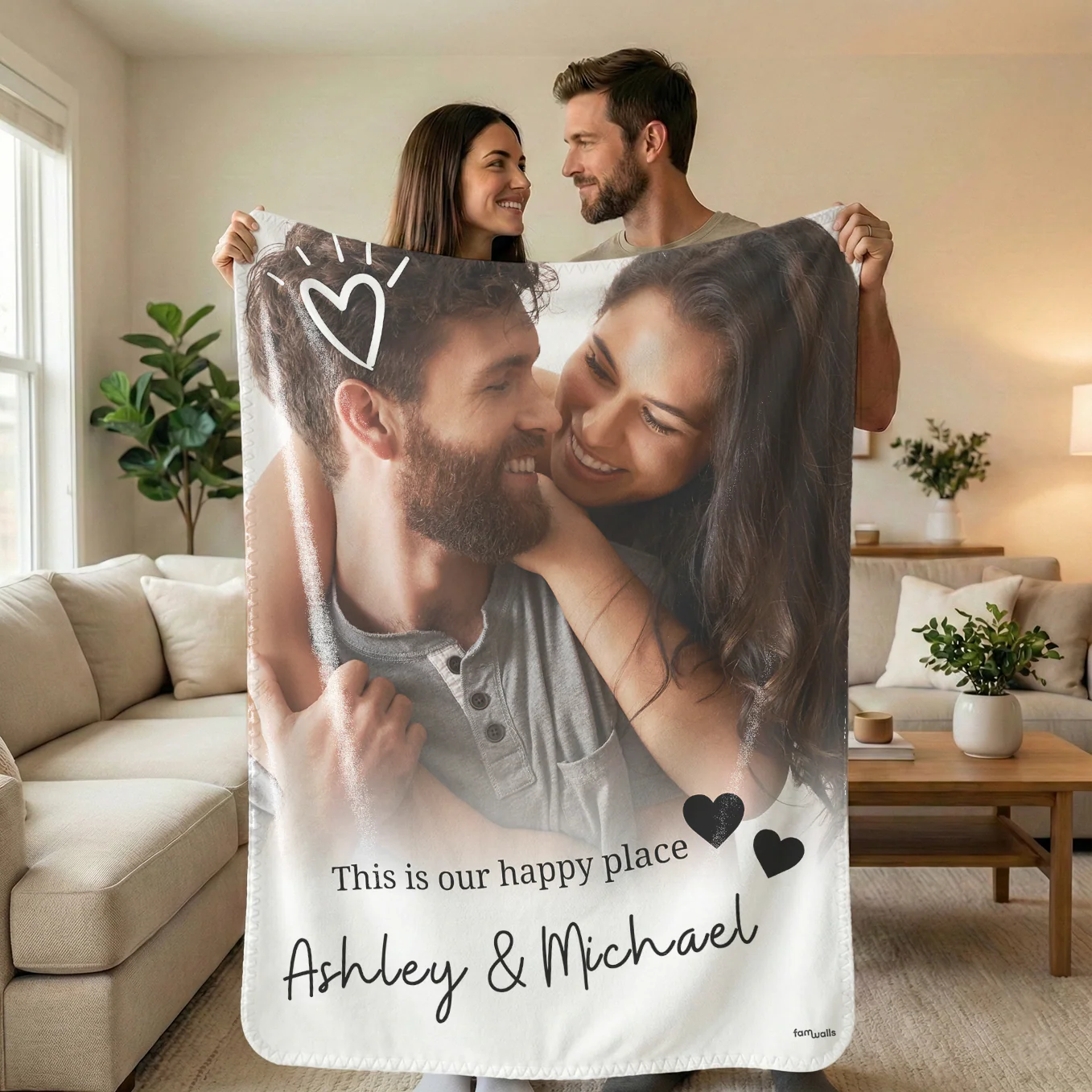 Personalized Blanket "Your Photo & Text" - Image 9