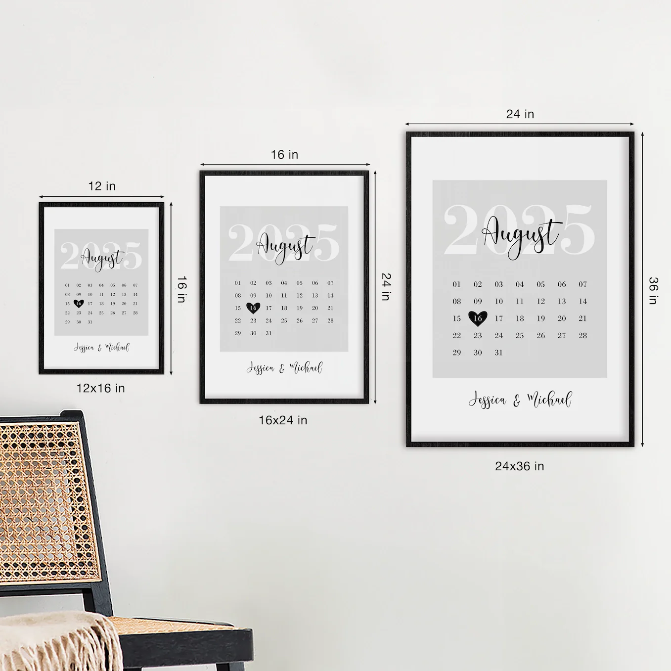 Personalized Calendar Poster "Our Special Date" - Image 8