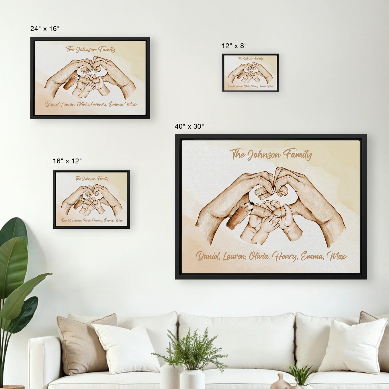 Personalized Canvas "Family Happiness" - Image 10