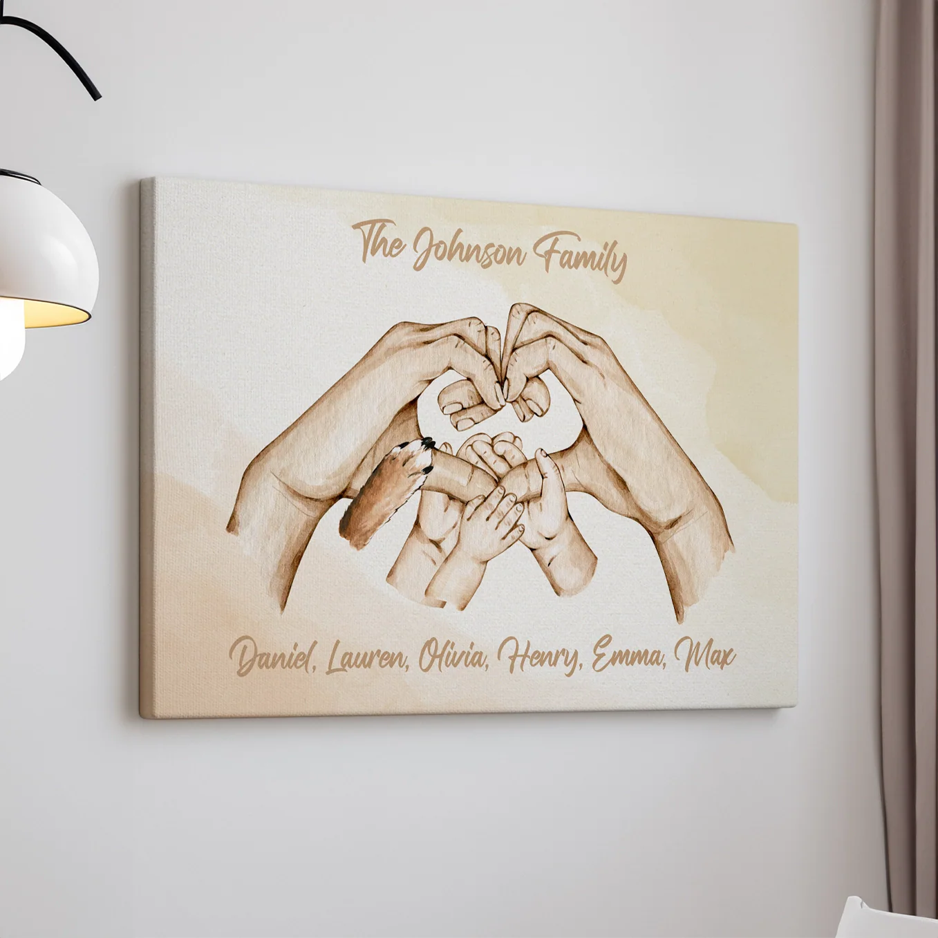 Personalized Canvas "Family Happiness" - Image 3