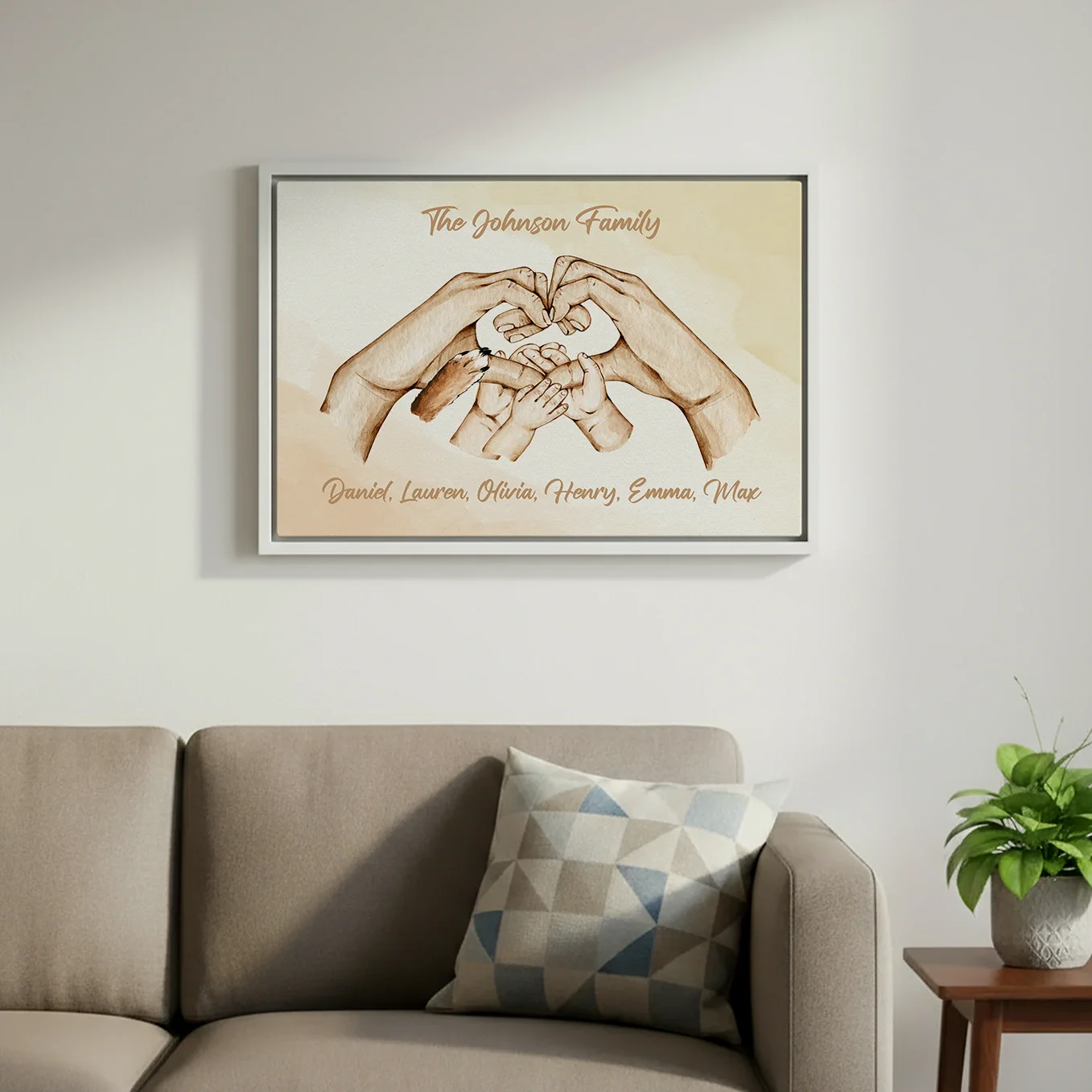 Personalized Canvas "Family Happiness" - Image 5