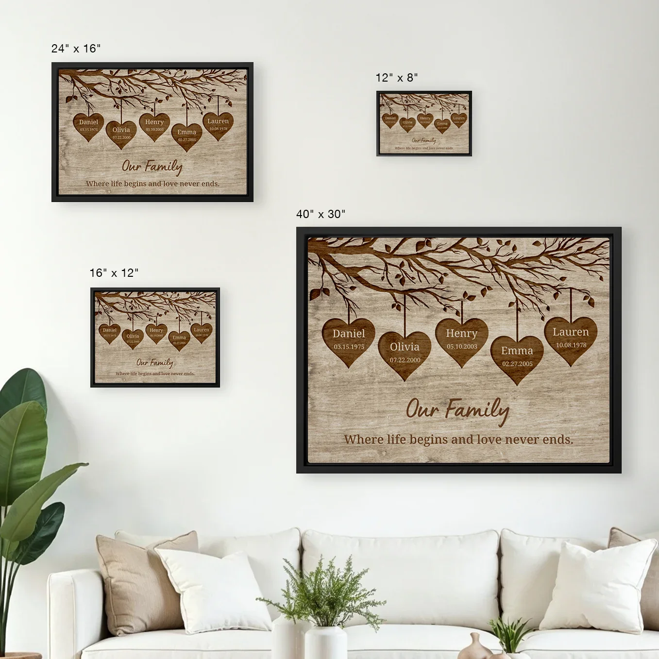 Personalized Canvas "Our Family" - Image 6