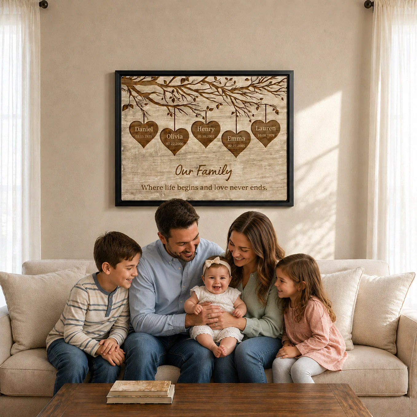 Personalized Canvas "Our Family" - Image 8
