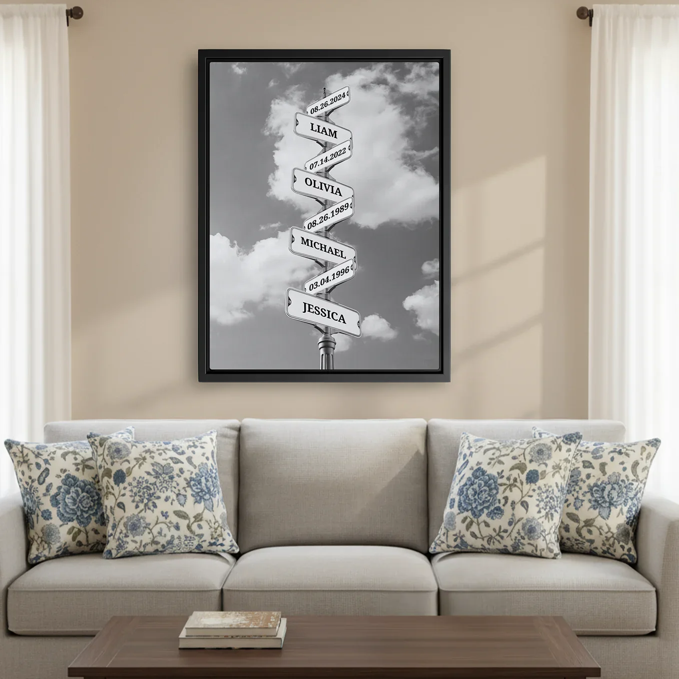 Personalized Canvas "Vintage Street Sign with Birthdate" - Image 5