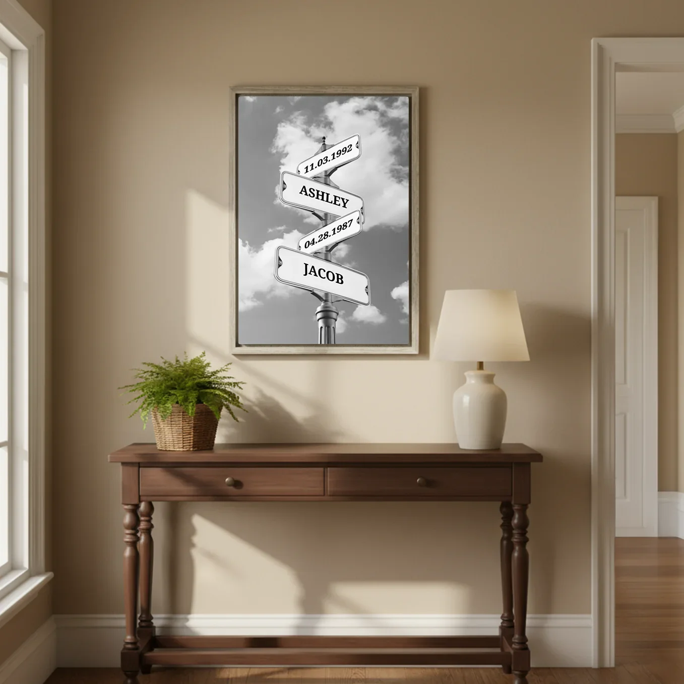 Personalized Canvas "Vintage Street Sign with Birthdate" - Image 9