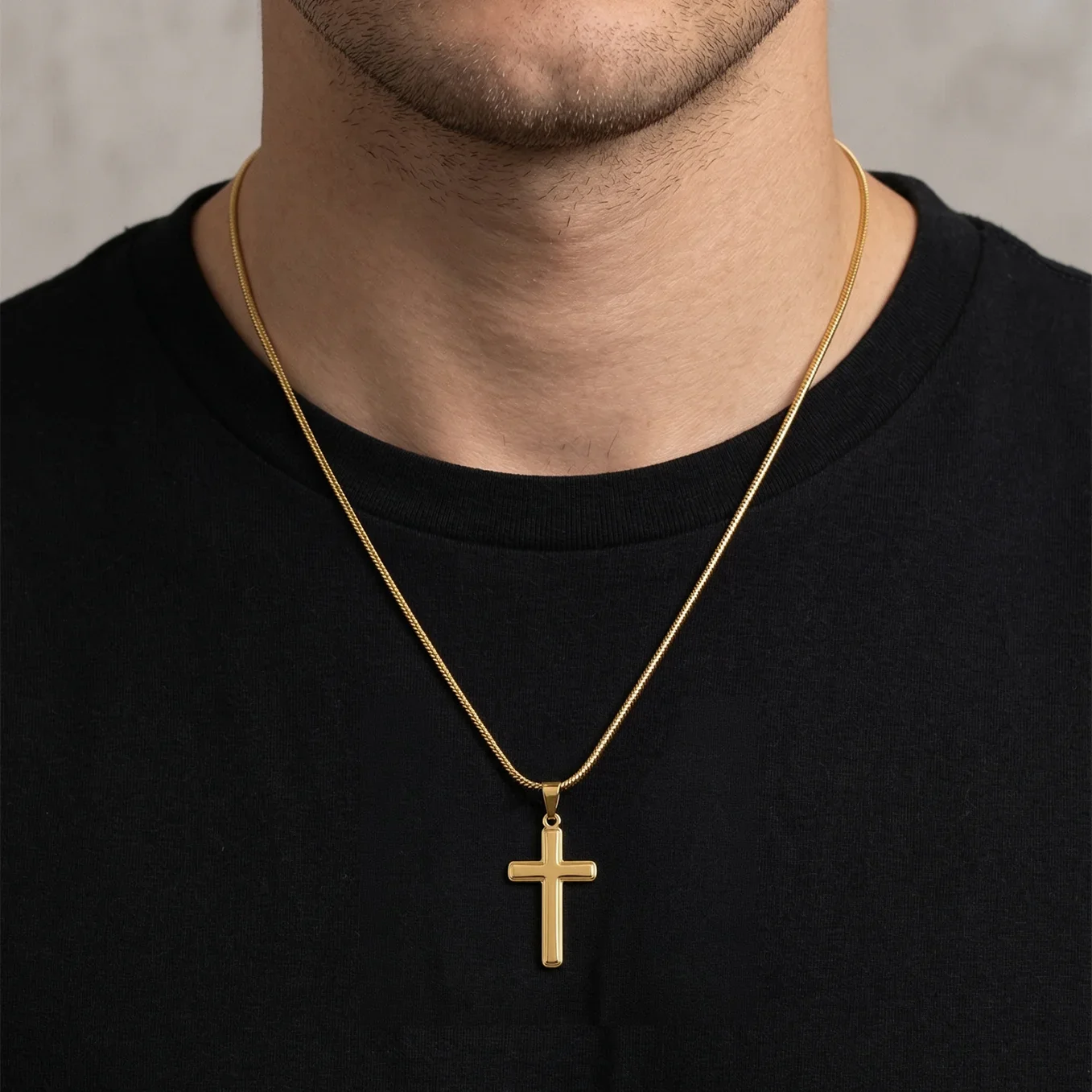 Personalized Necklace Cross "Happy Easter" - Image 6