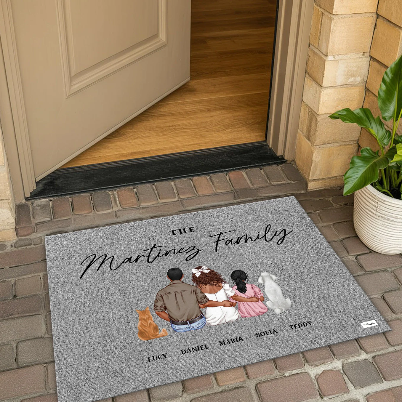 Personalized Doormat "Family" - Image 4