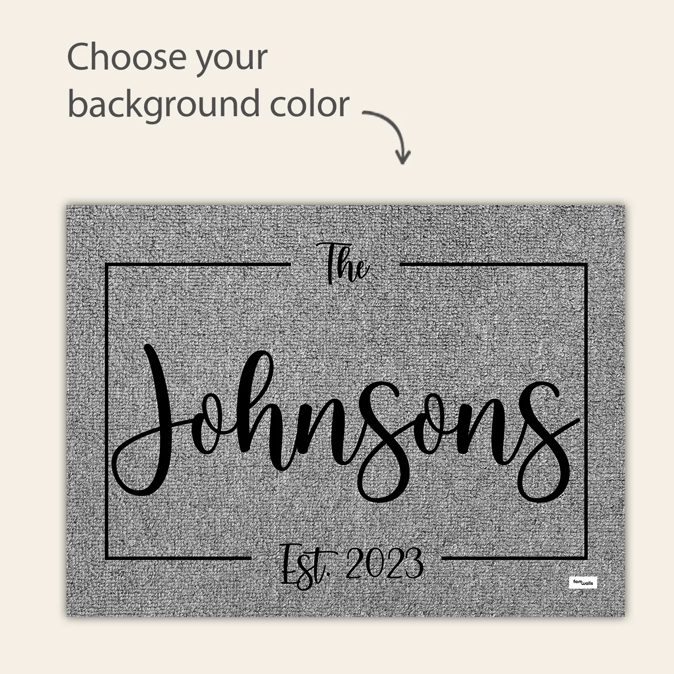 Personalized Doormat “Family Name” - Image 5
