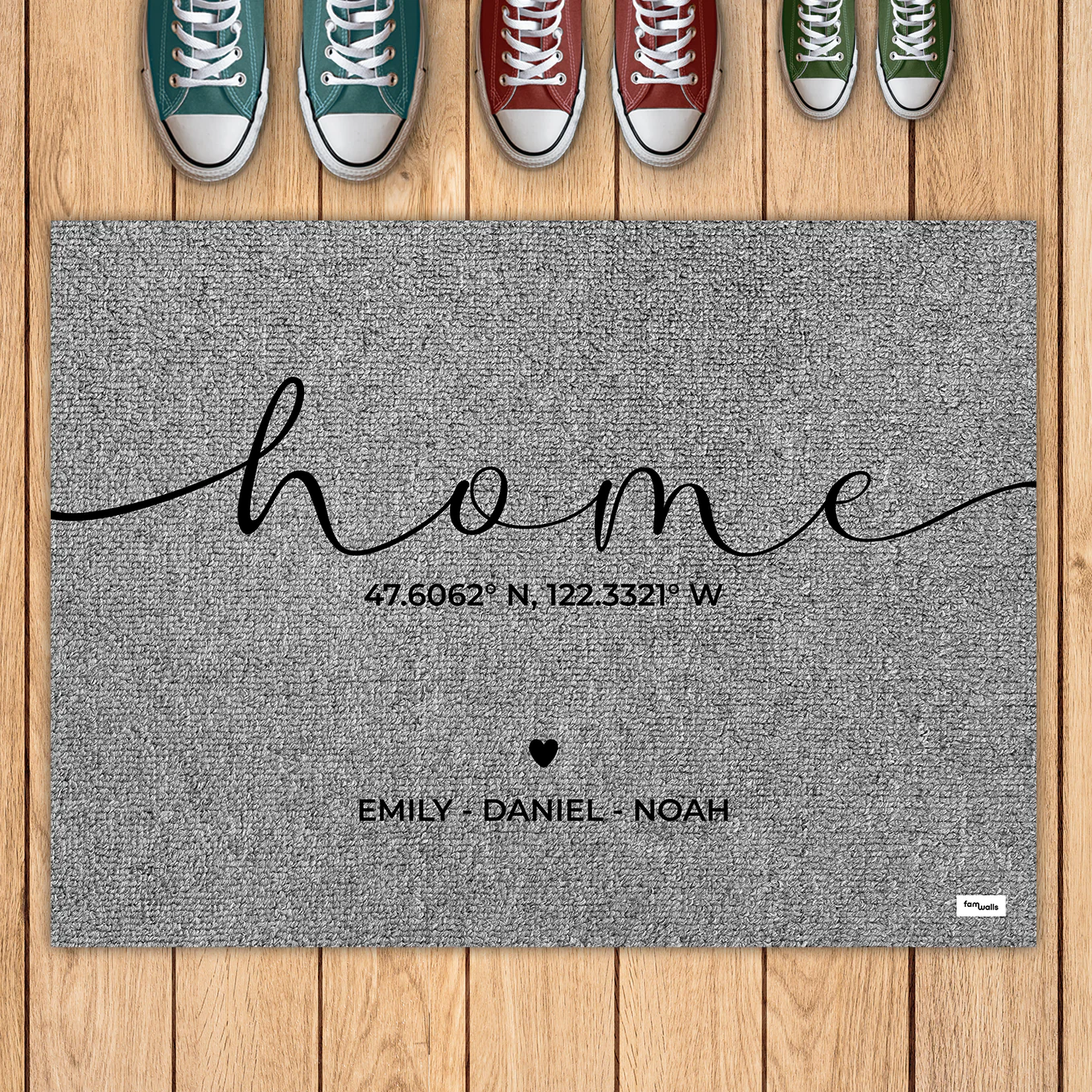 Personalized Doormat "Home Coordinates"
- Image 3