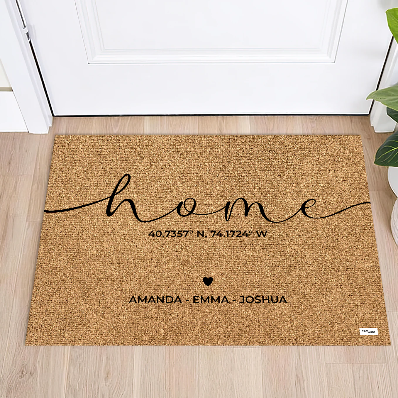 Personalized Doormat "Home Coordinates"
- Image 8