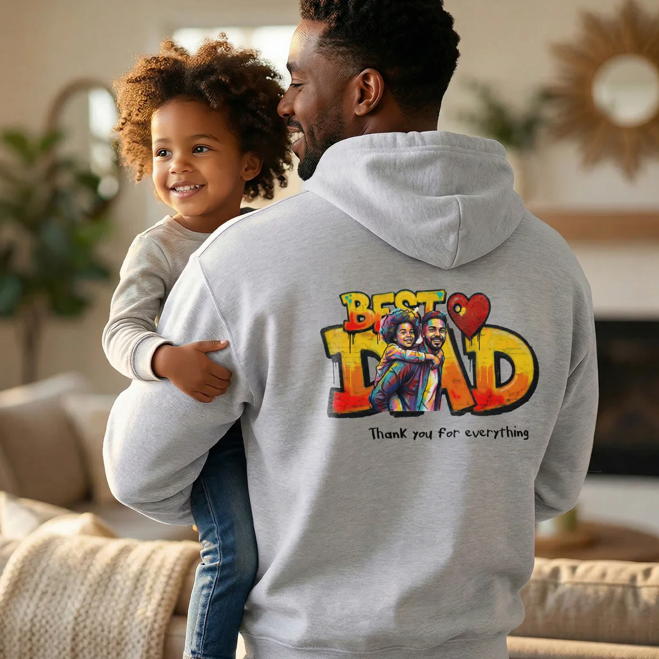 Personalized Hoodie Love "DAD" - Image 10