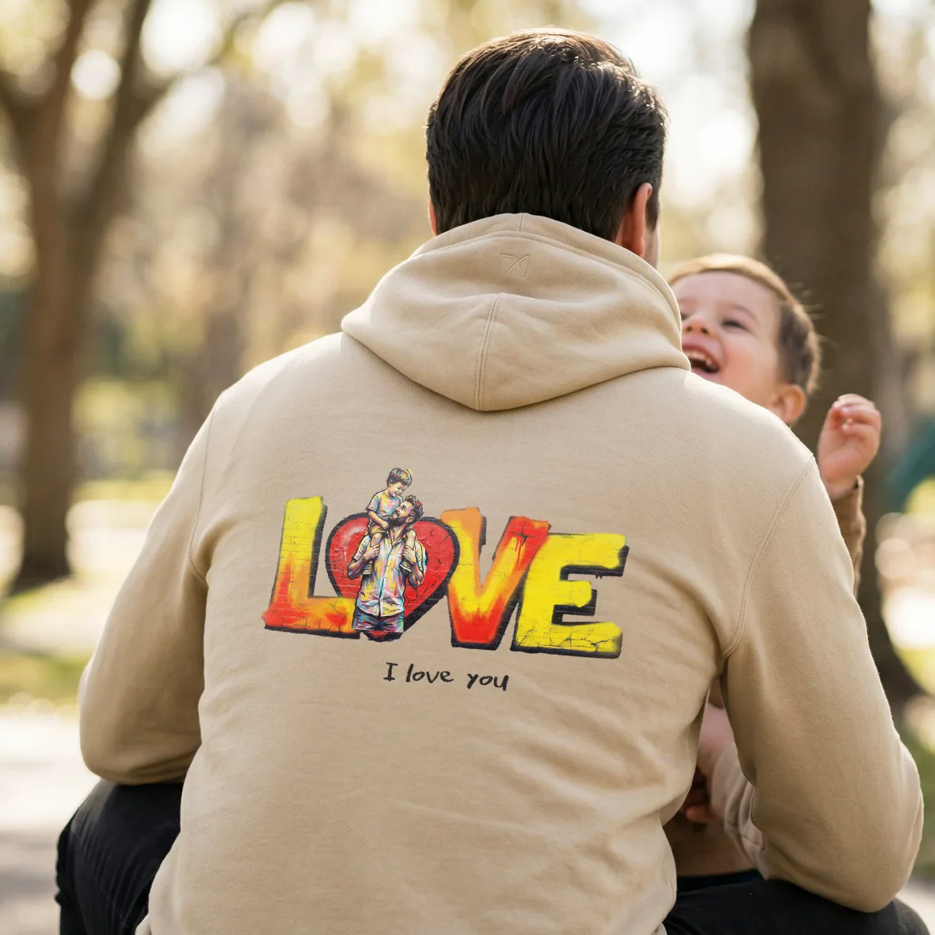 Personalized Hoodie Love "DAD" - Image 9