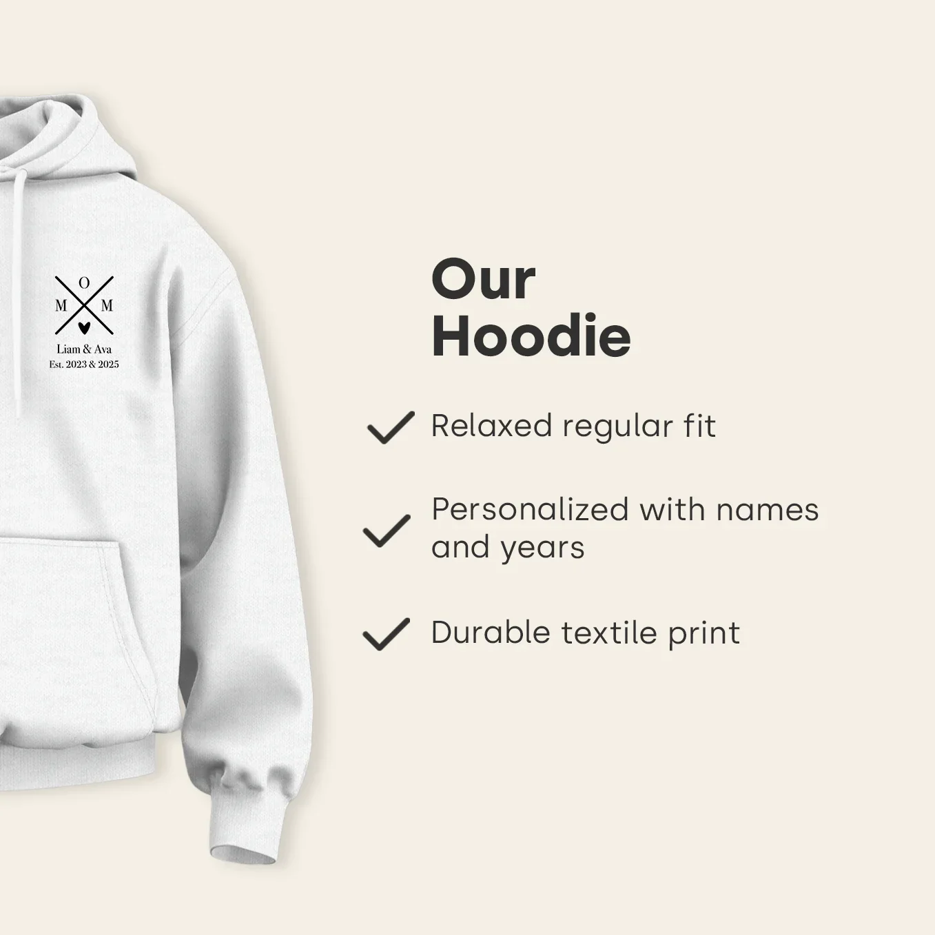 Personalized Hoodie "MOM" - Image 9