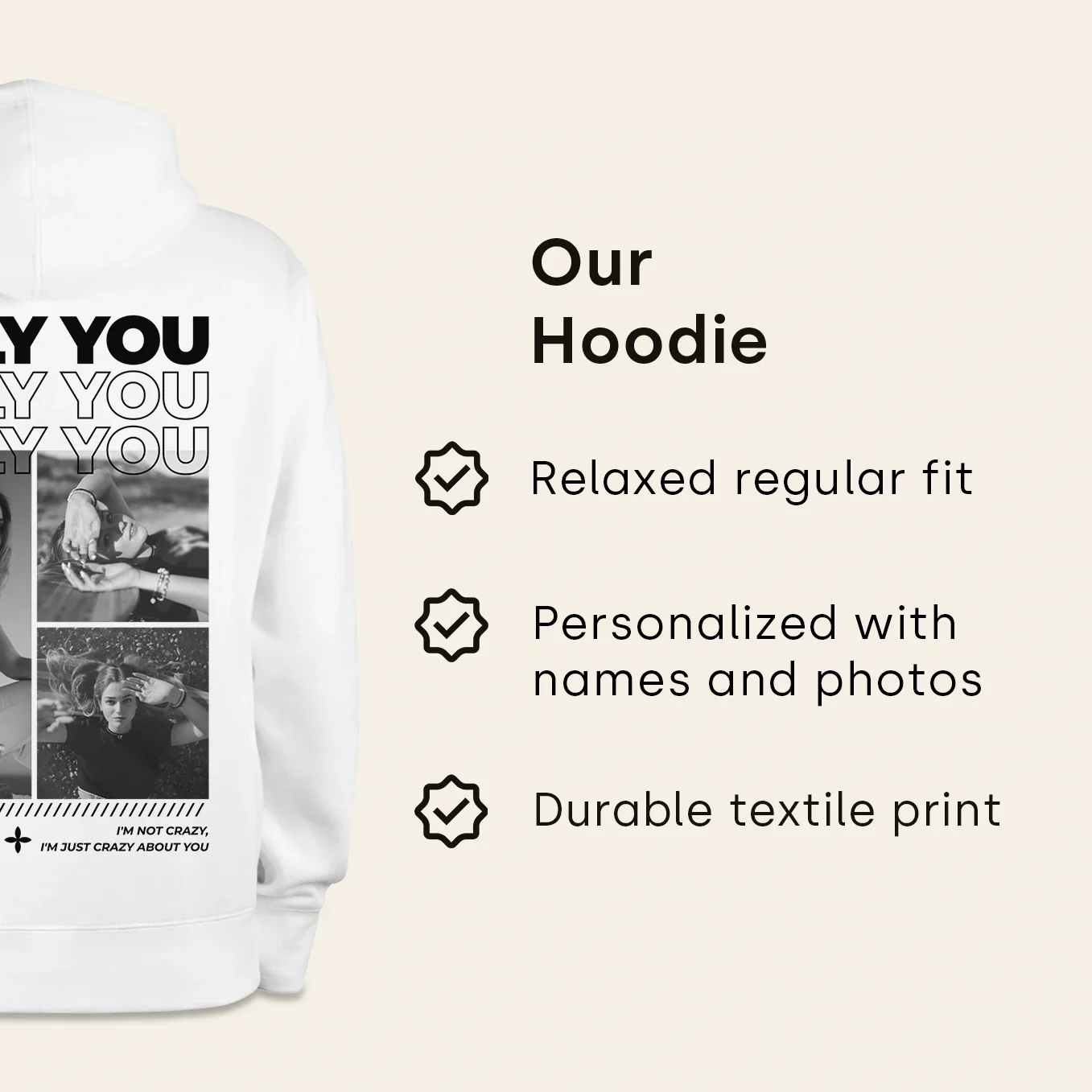 Personalized Hoodie "Only You" - Image 8