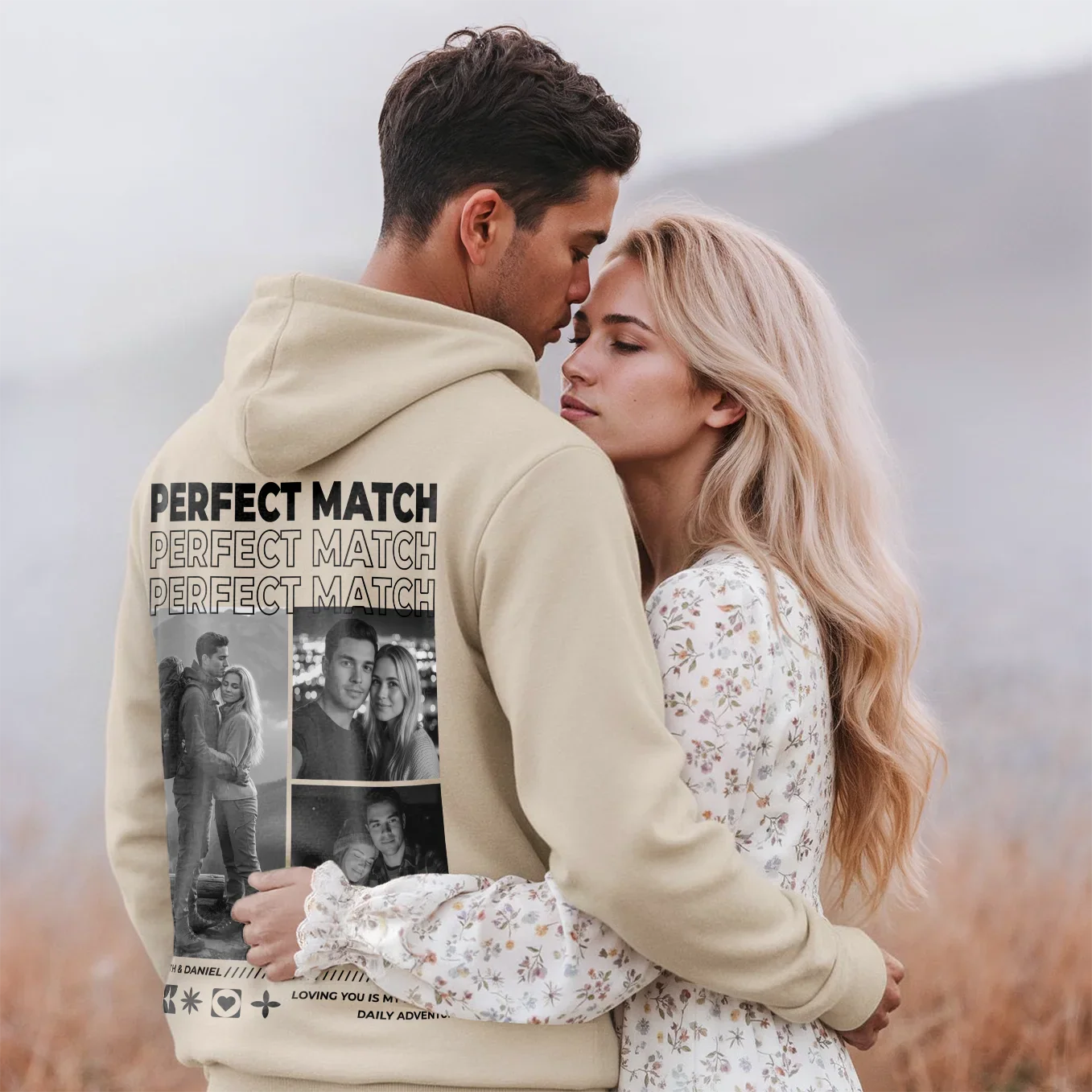 Personalized Hoodie "Perfect Match" - Image 9
