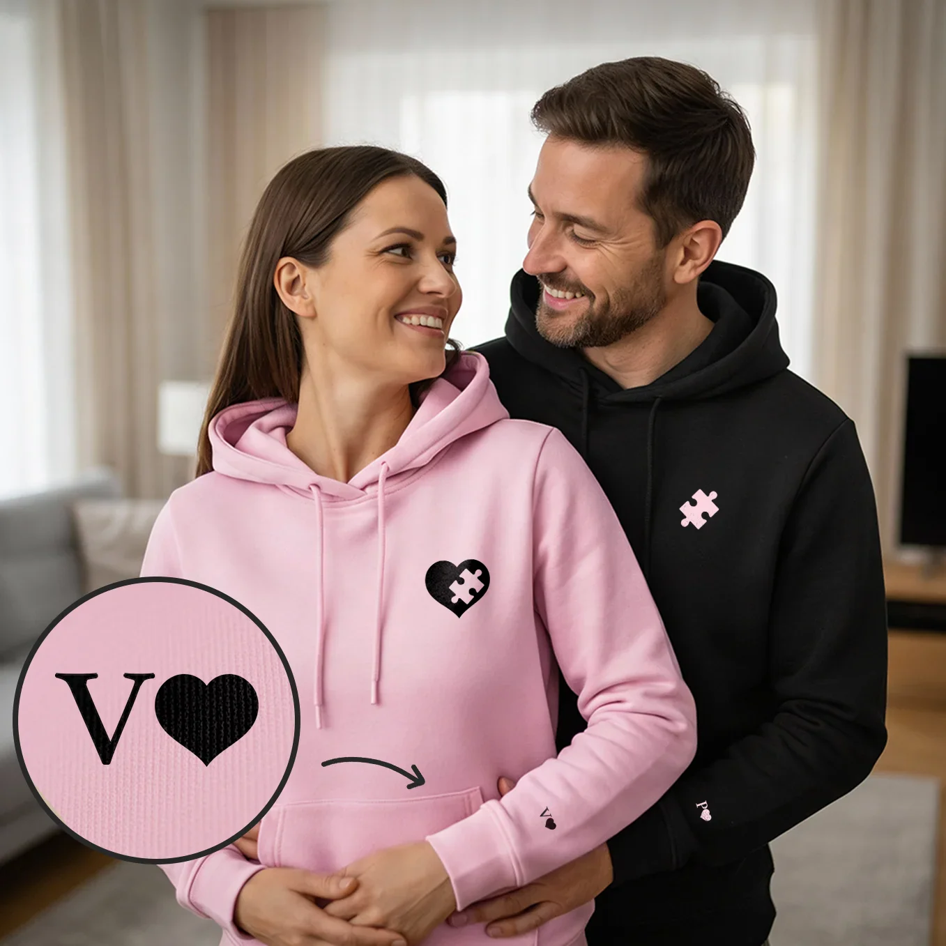 Personalized Hoodie "Puzzle Piece" - Image 5