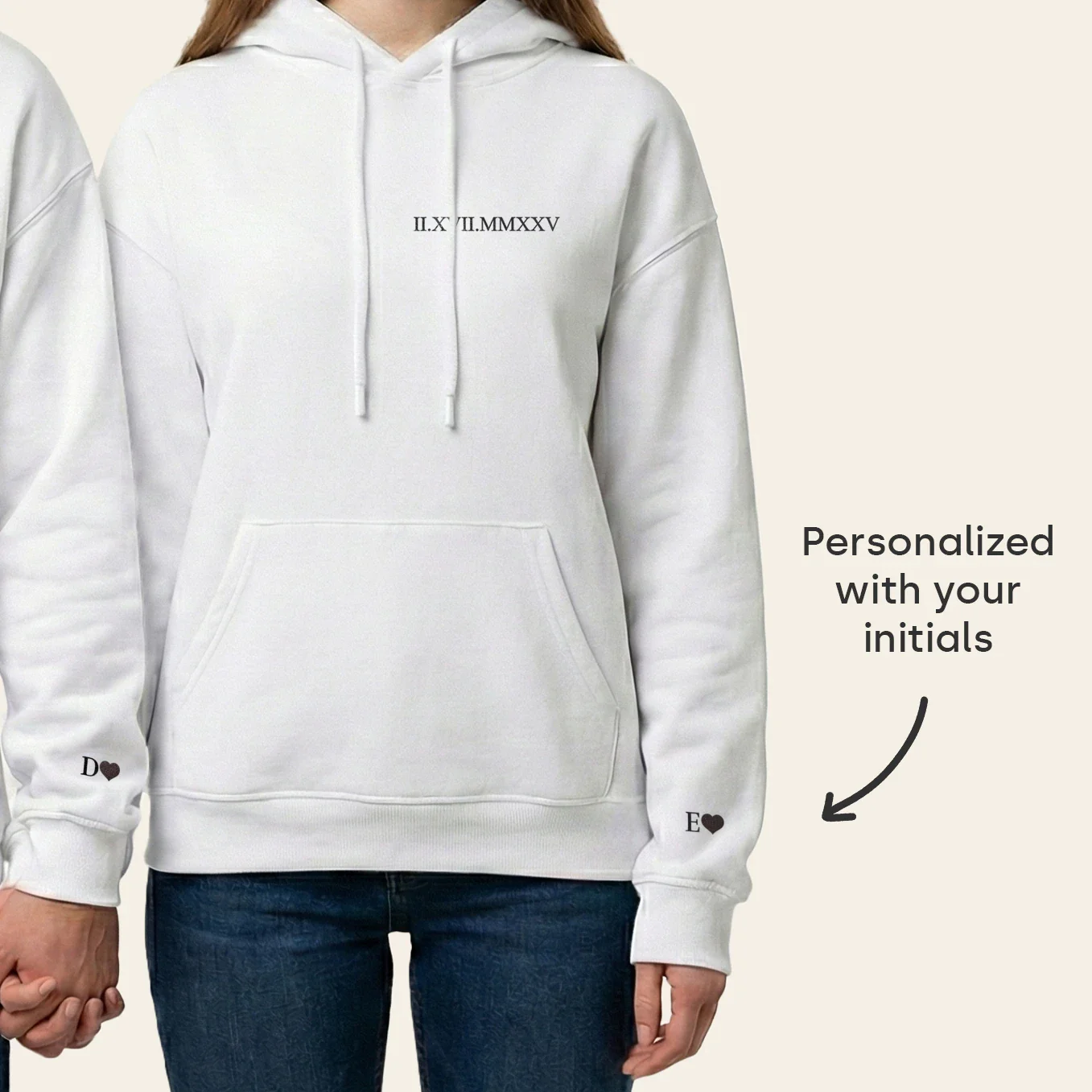Personalized Hoodie "Roman Numeral Date" - Image 7