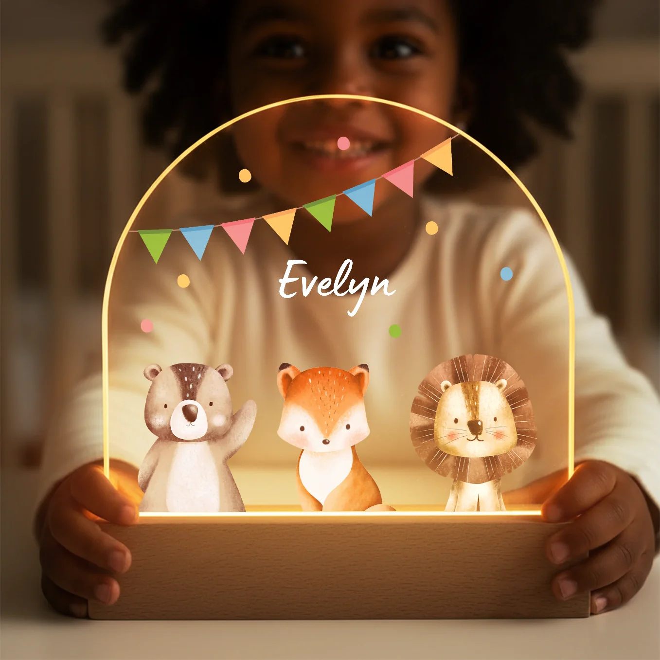 Personalized Night Light "Confetti" - Image 4