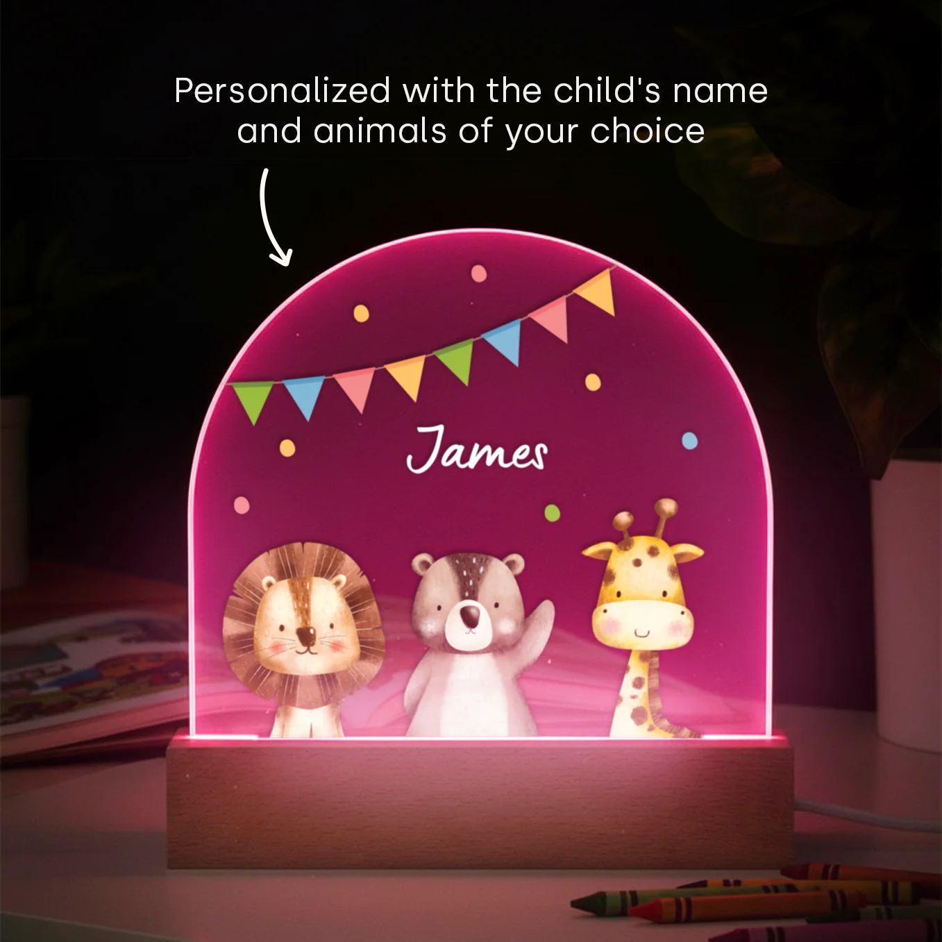 Personalized Night Light "Confetti" - Image 9