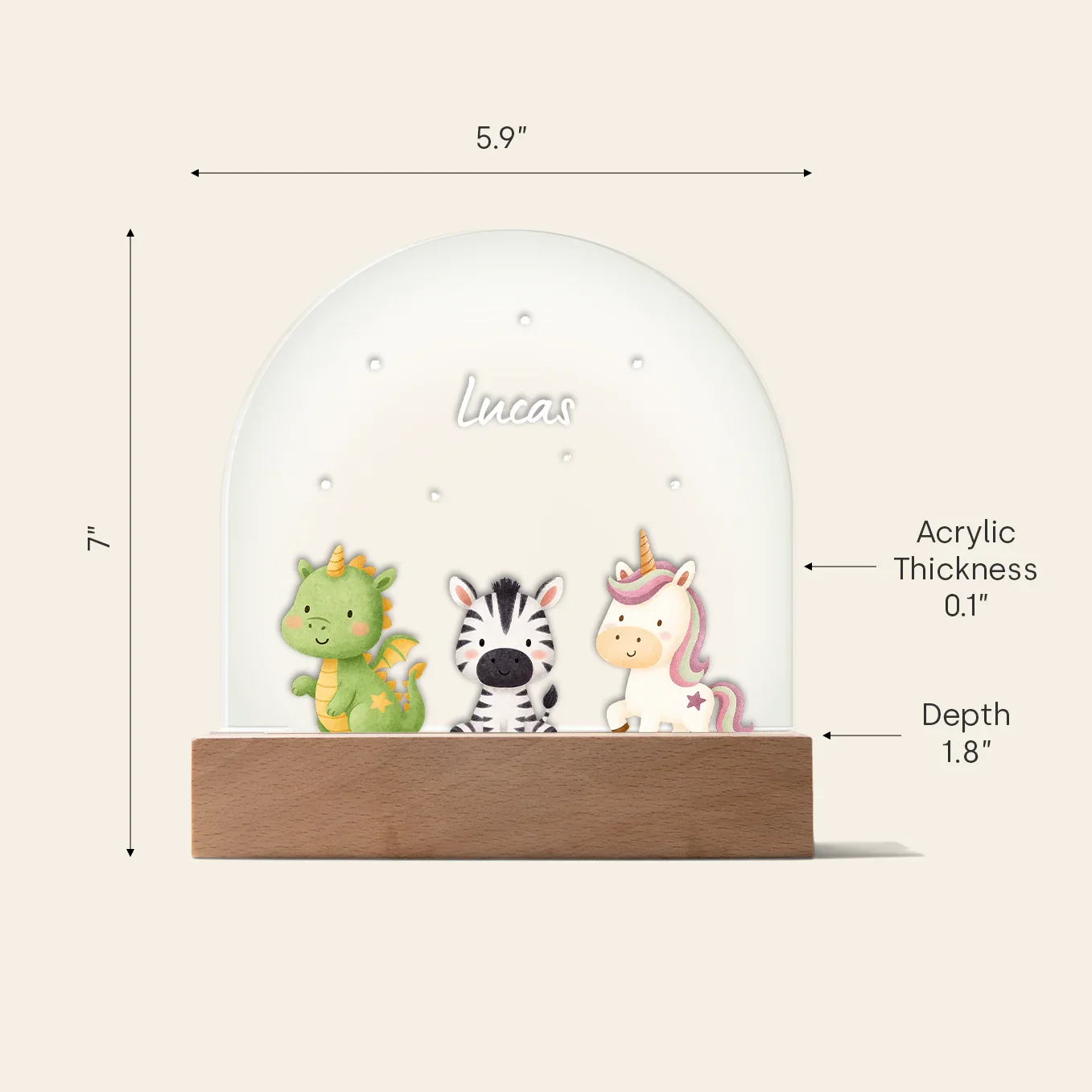 Personalized Night Light "Dream Animal" - Image 9
