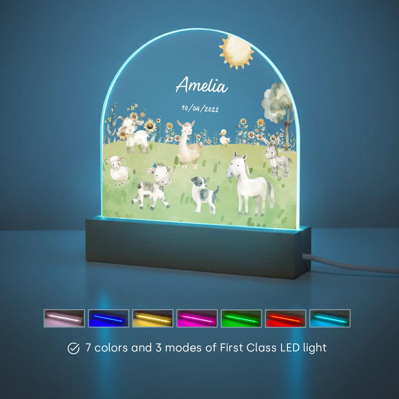 Personalized Night Light "Farm" - Image 12