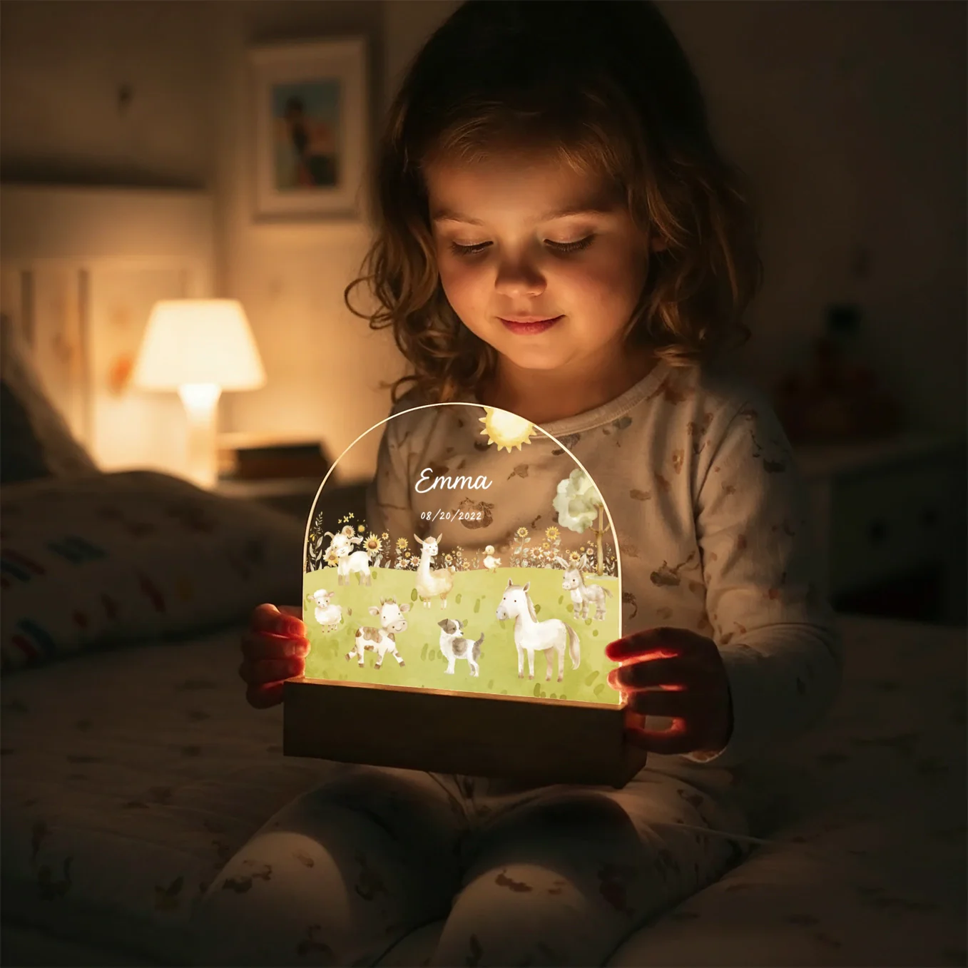 Personalized Night Light "Farm" - Image 3