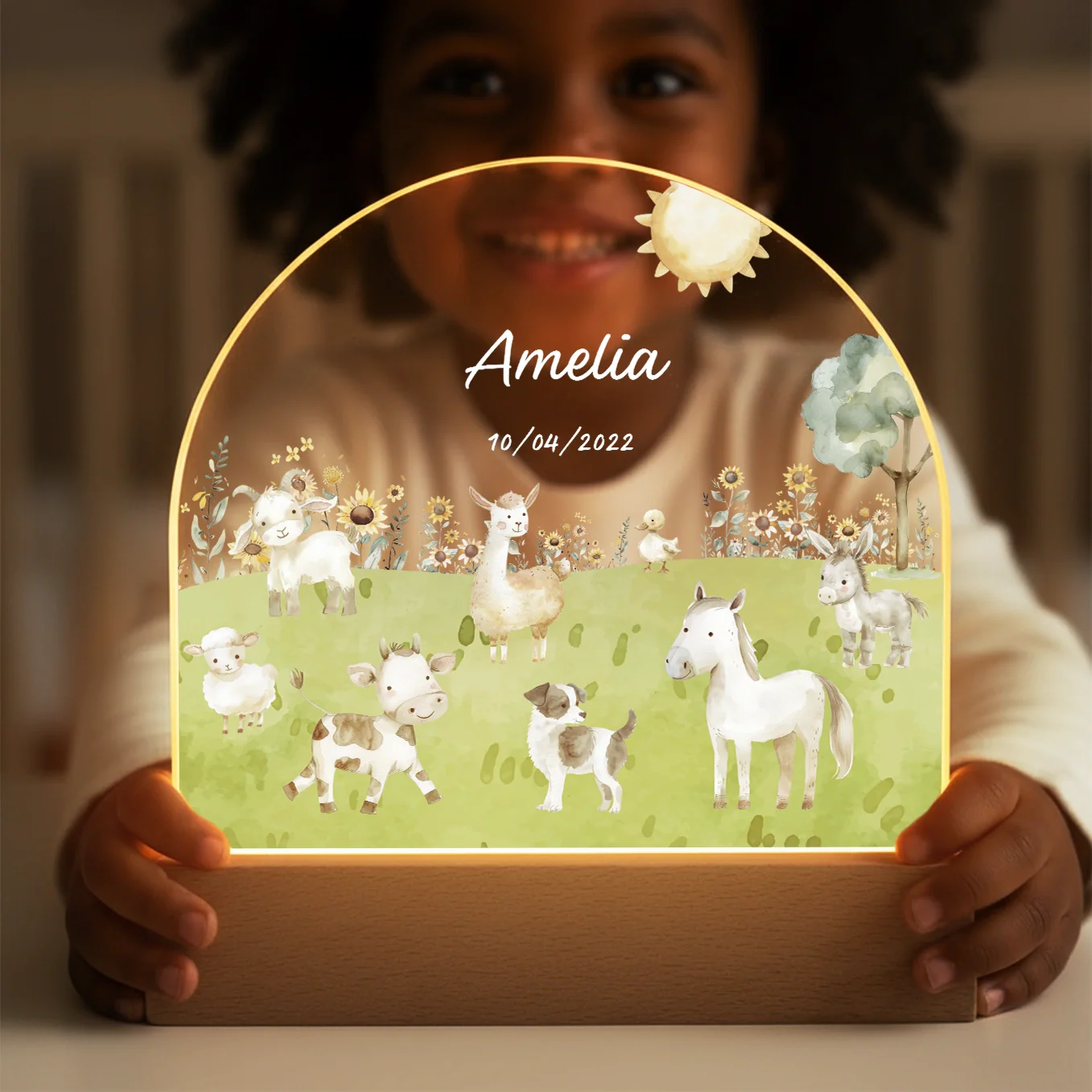 Personalized Night Light "Farm" - Image 4