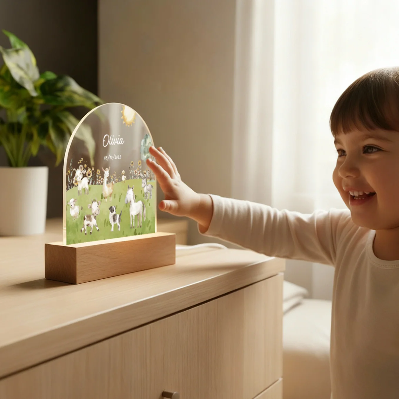 Personalized Night Light "Farm" - Image 7